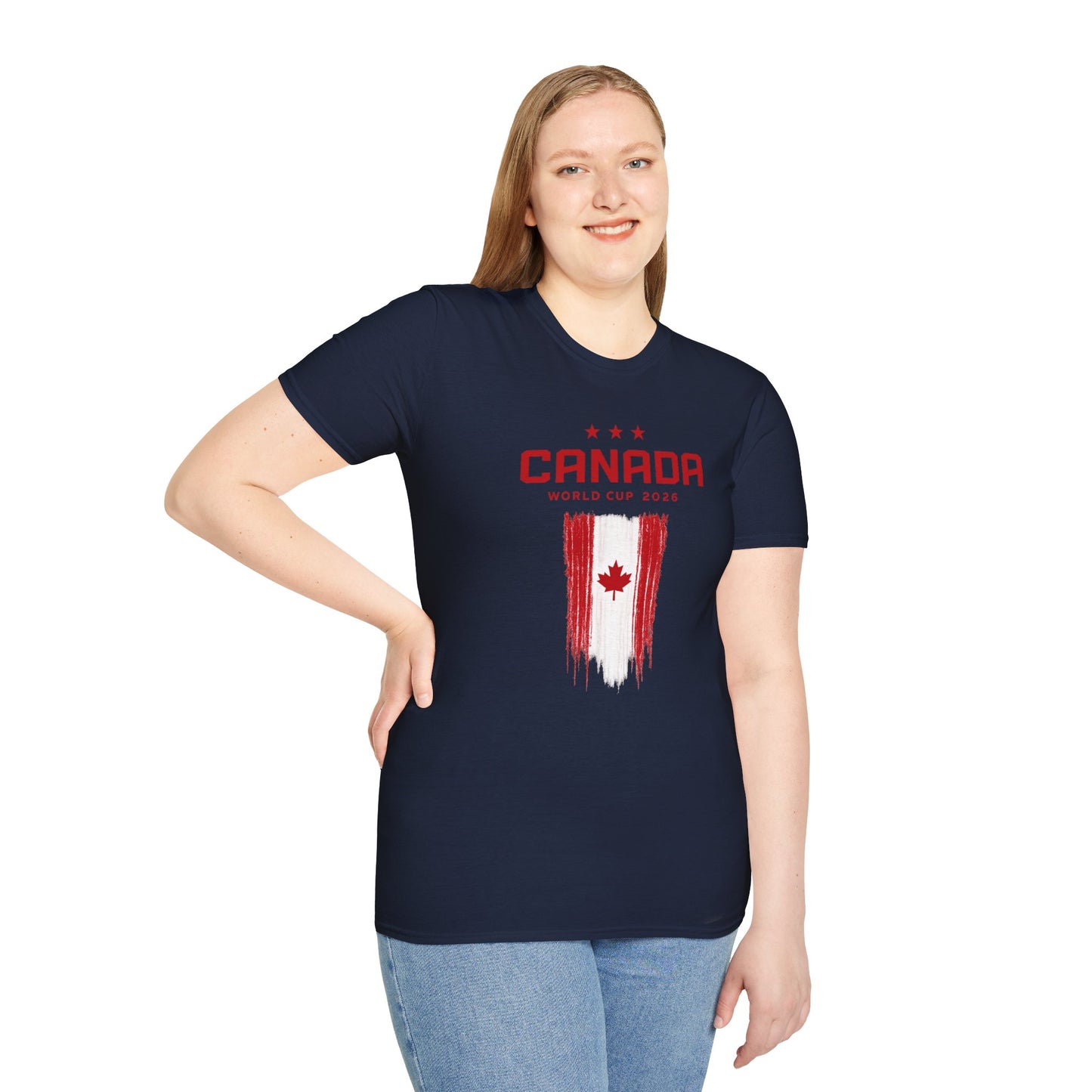 Canada World Cup 2026 T‑Shirt – Distressed Maple Flag Soccer Fan Tee