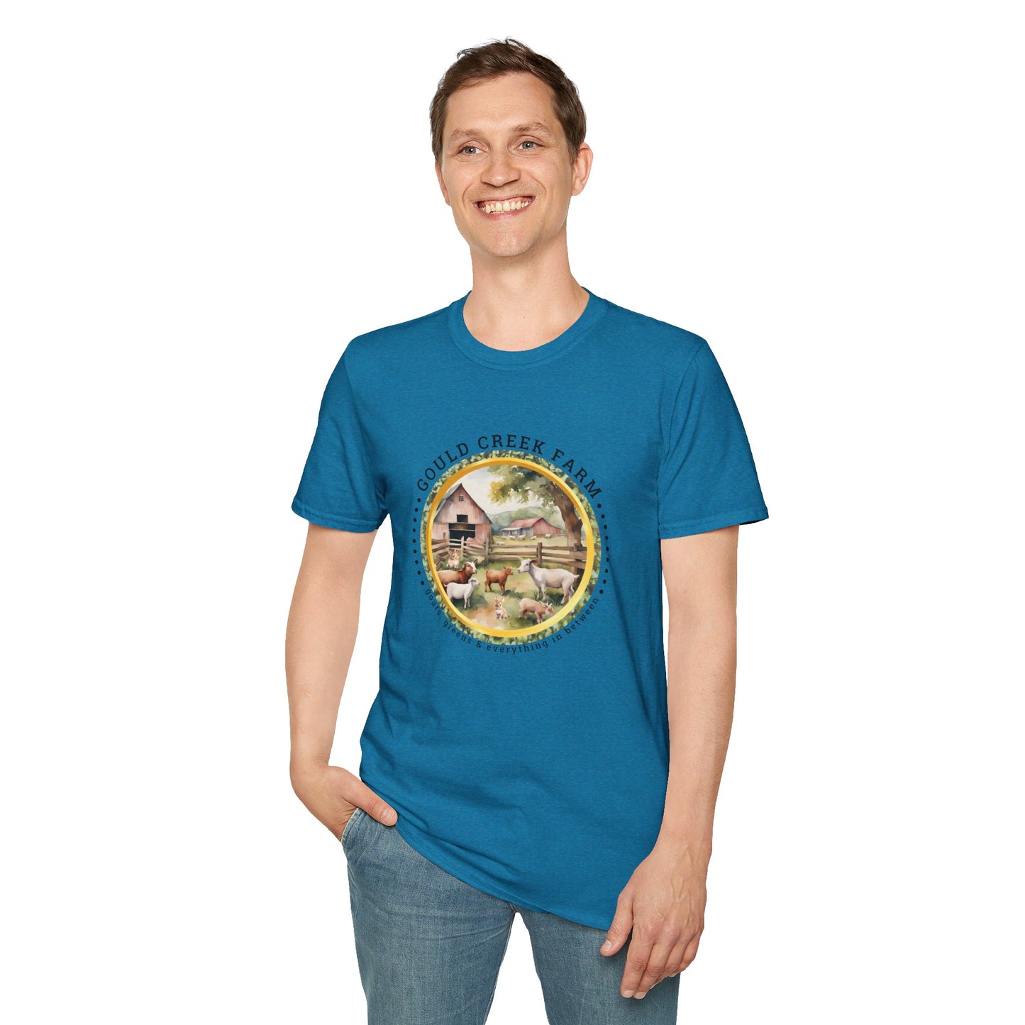 Gould Creek Farm Unisex Softstyle T-Shirt - Cozy Farmhouse Graphic Tee