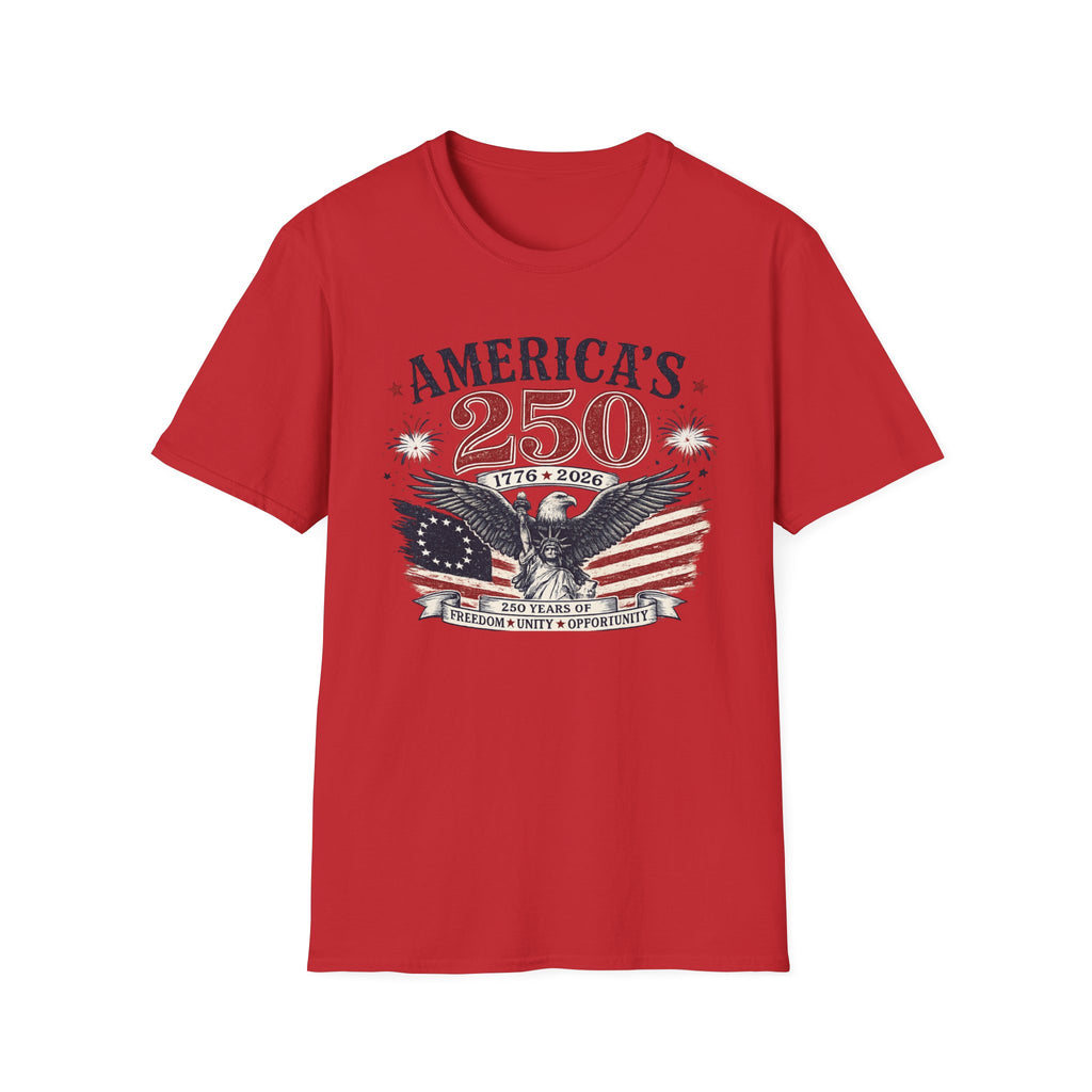 America's 250 Eagle T-Shirt – 1776-2026 Patriotic Fourth of July Shirt