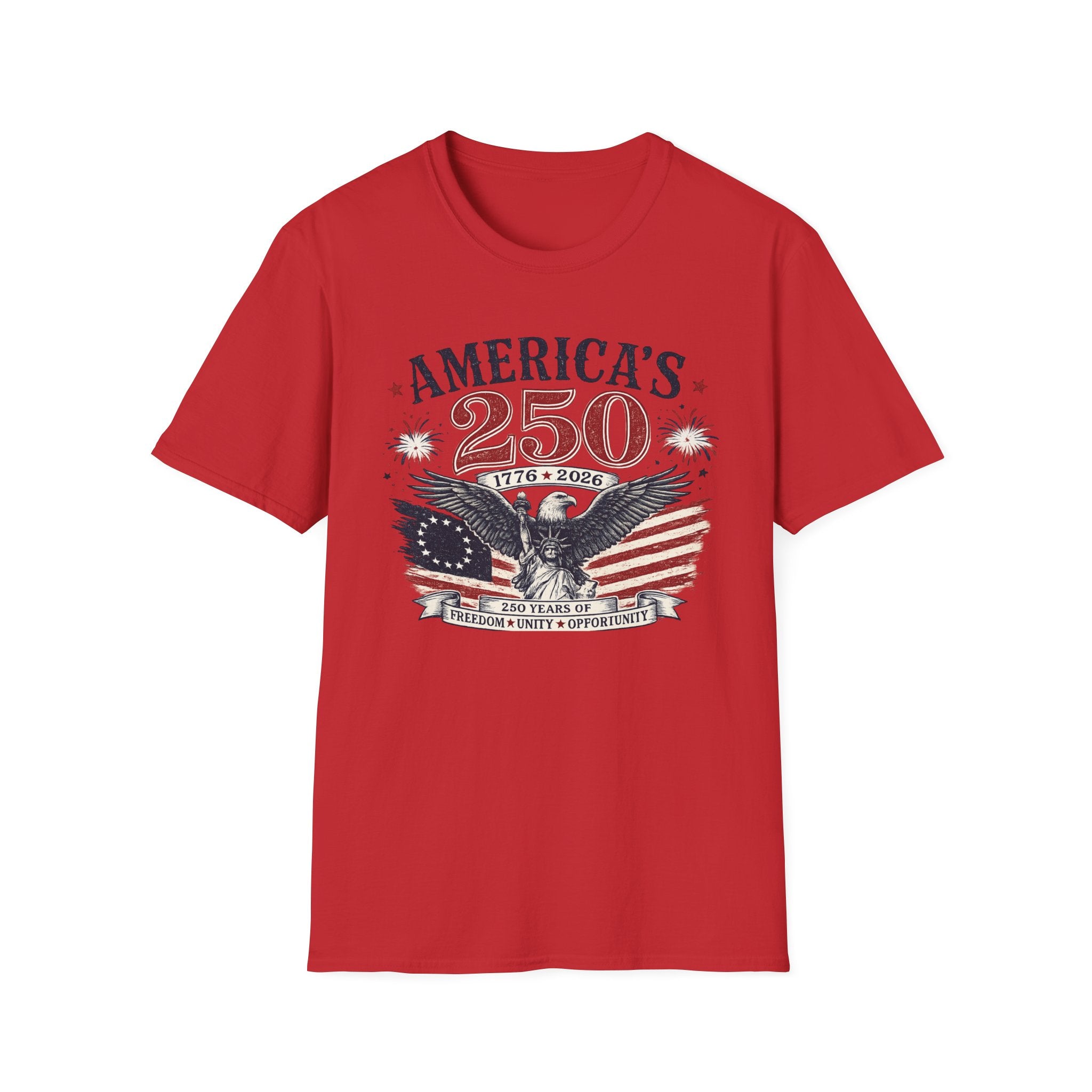 America's 250 Eagle T-Shirt – 1776-2026 Patriotic Fourth of July Shirt