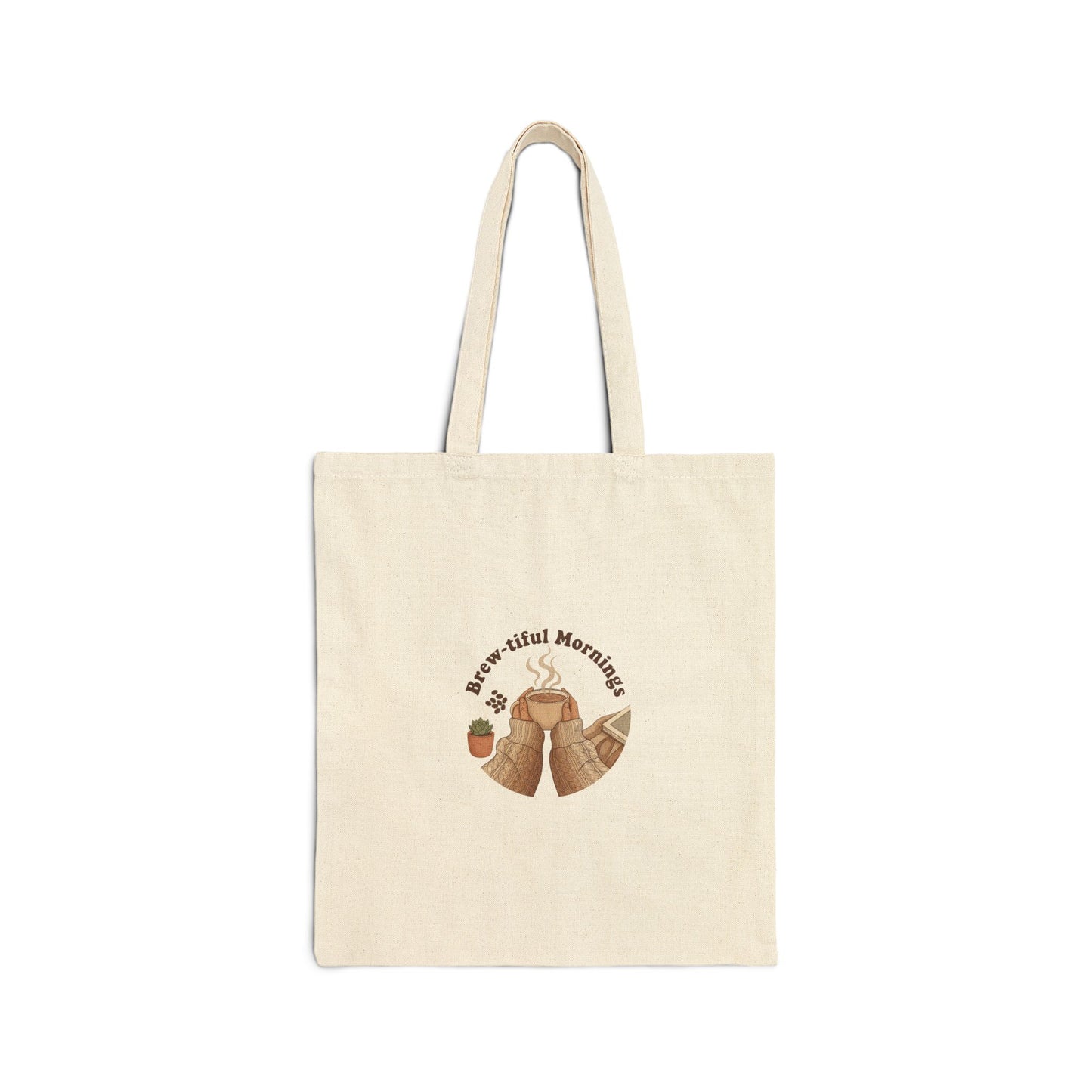 Cozy Coffee Morning Tote | canvas, latte art illustration, caffeine-coded