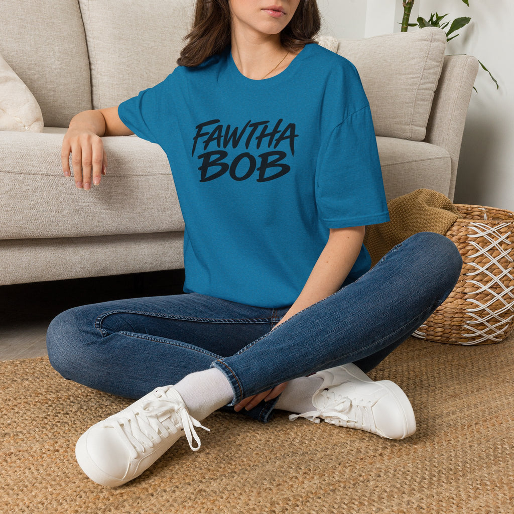 Fawtha Bob Graphic T‑Shirt — Bold Script Casual Tee