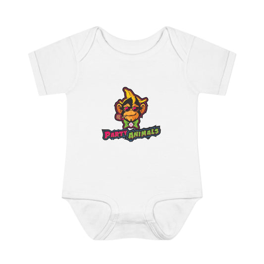 Onesie - Banana Ball League Team Party Animals Infant Baby Rib Bodysuit