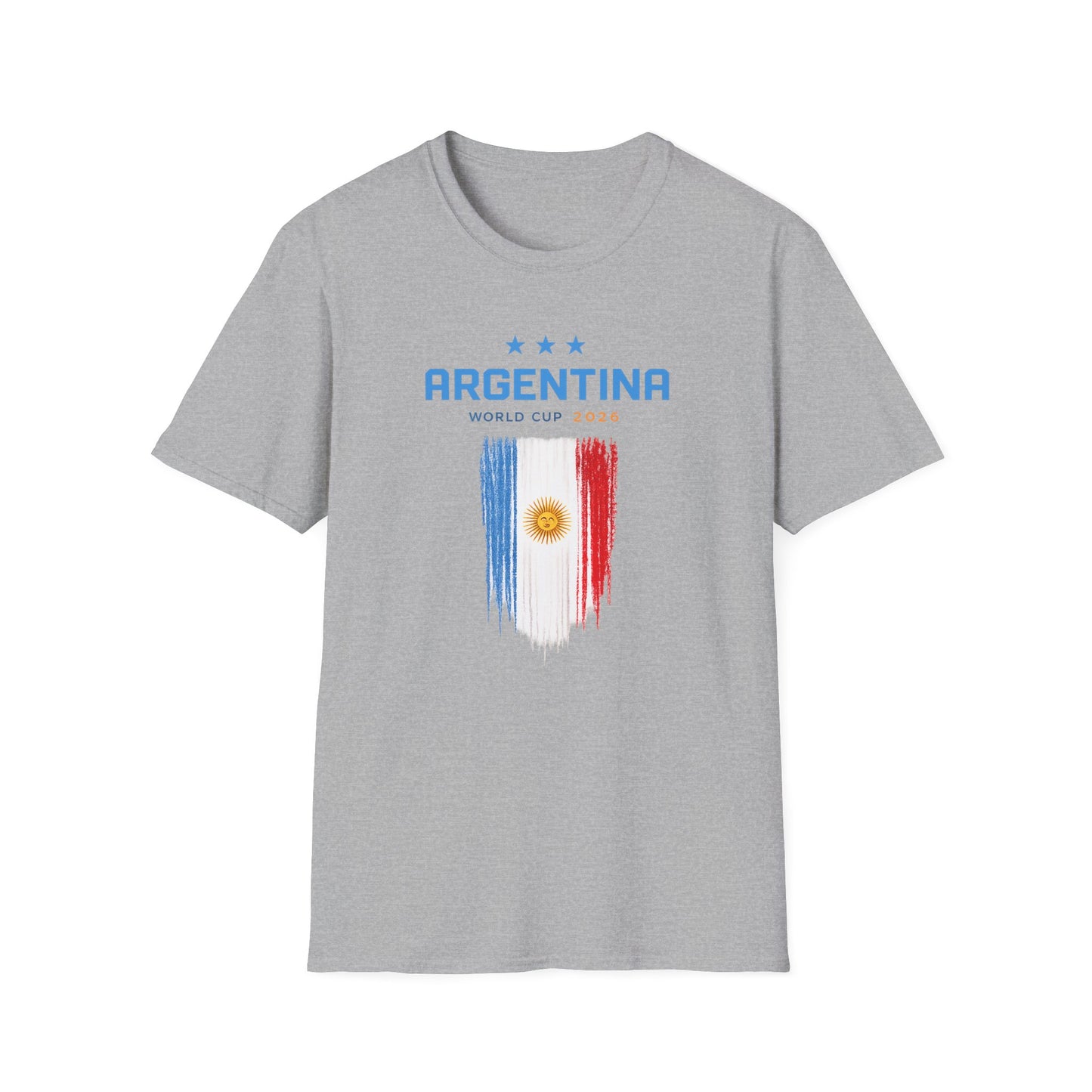 Argentina World Cup T-Shirt – Distressed Flag & Crest Soccer Tee