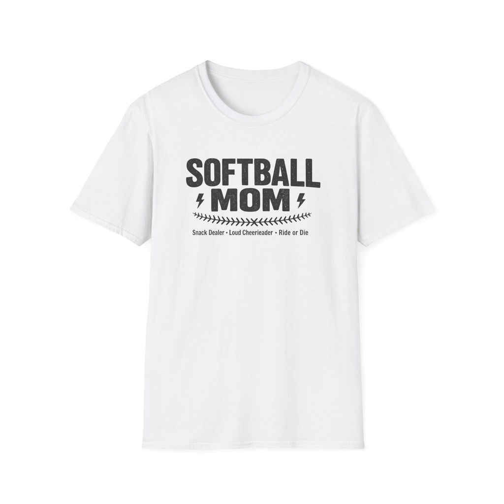 Softball Mom T-Shirt – Proud Softball Mom Tee (Coach, Team Mom Gift)