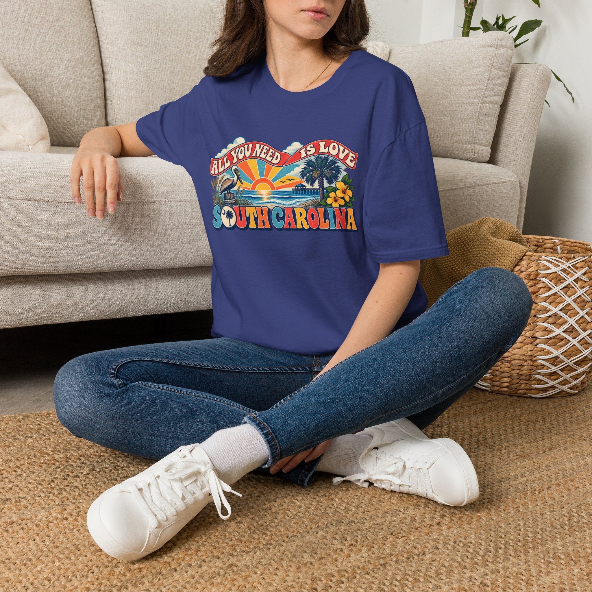 South Carolina Retro 'All You Need Is Love' T-Shirt