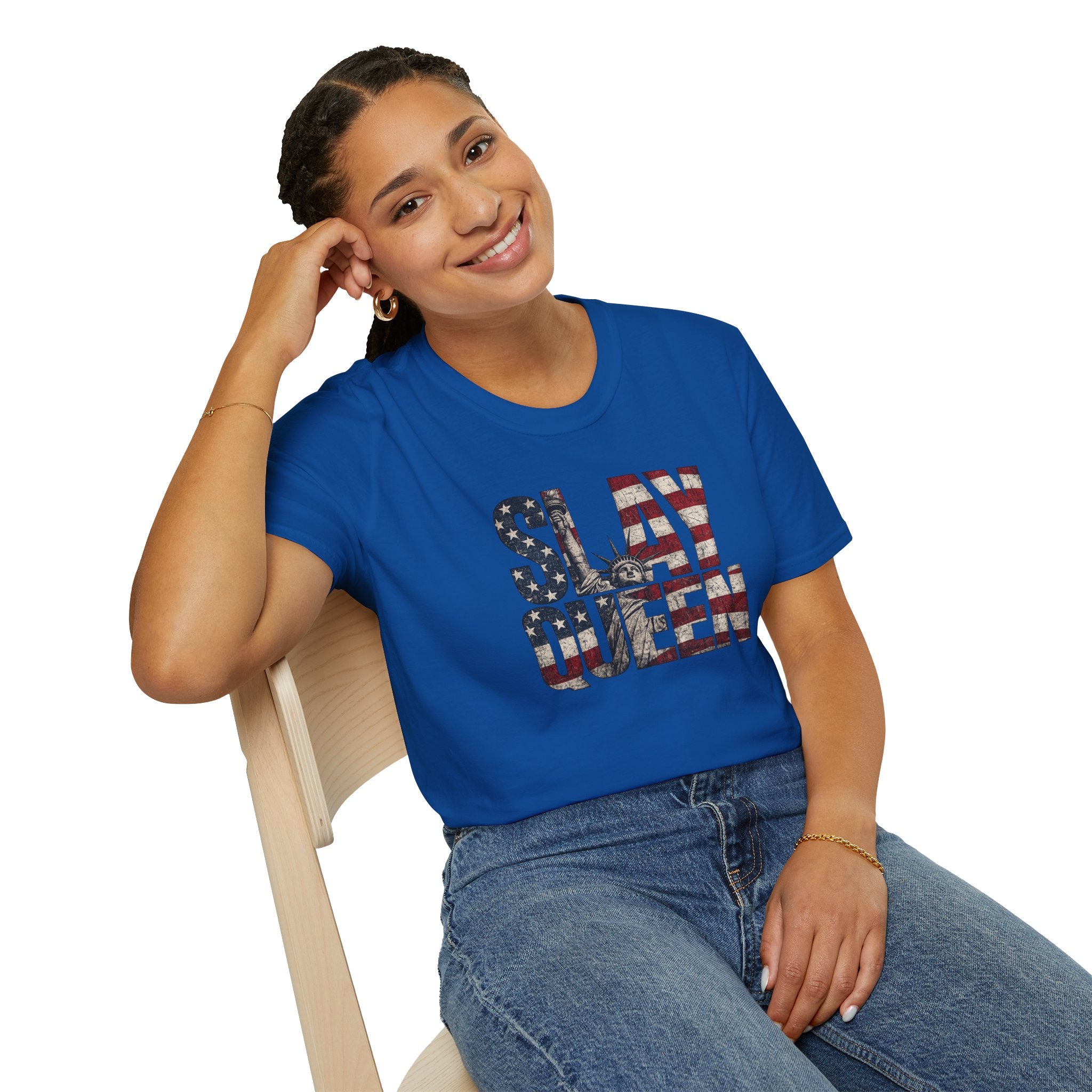 Slay Queen American Flag T-Shirt