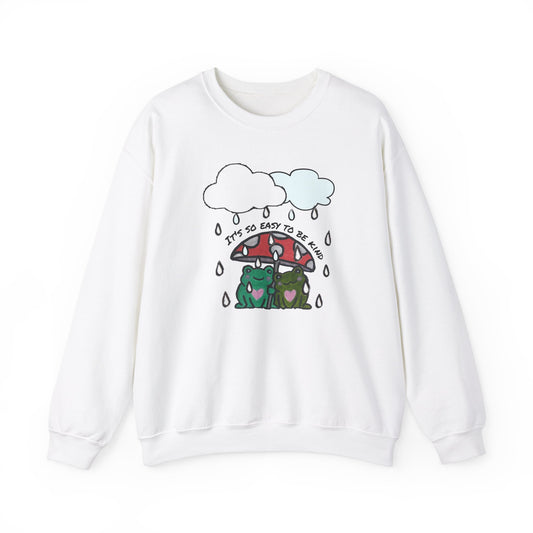 Cute Frogs Kindness Crewneck Sweatshirt - Unisex Heavy Blend