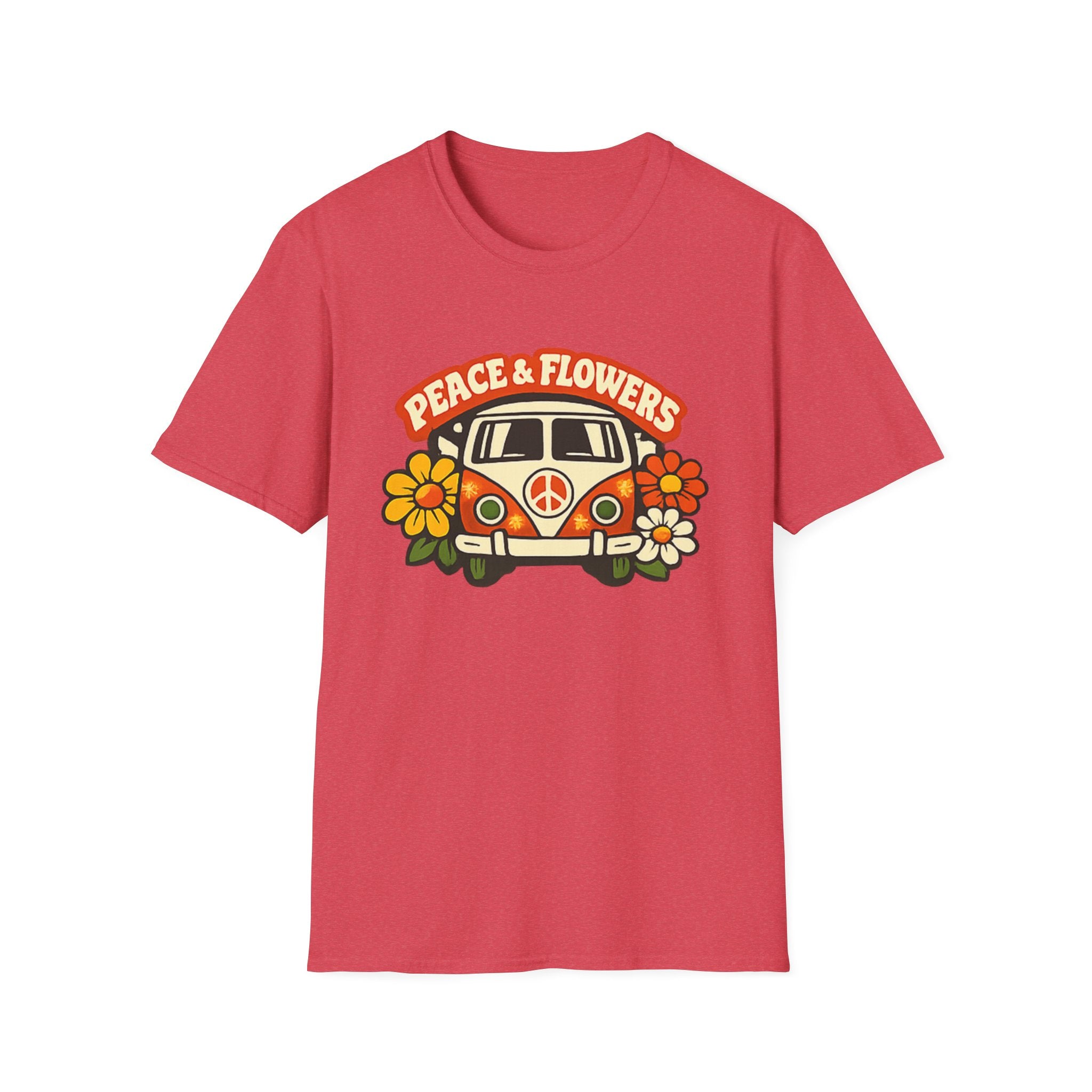 Hippie Van Peace & Flowers T-Shirt