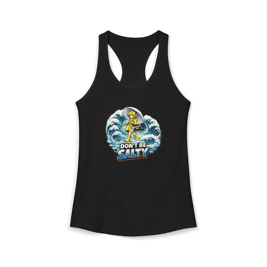 Don’t Be Salty Racerback Tank — Women's Beachy Summer Workout Top