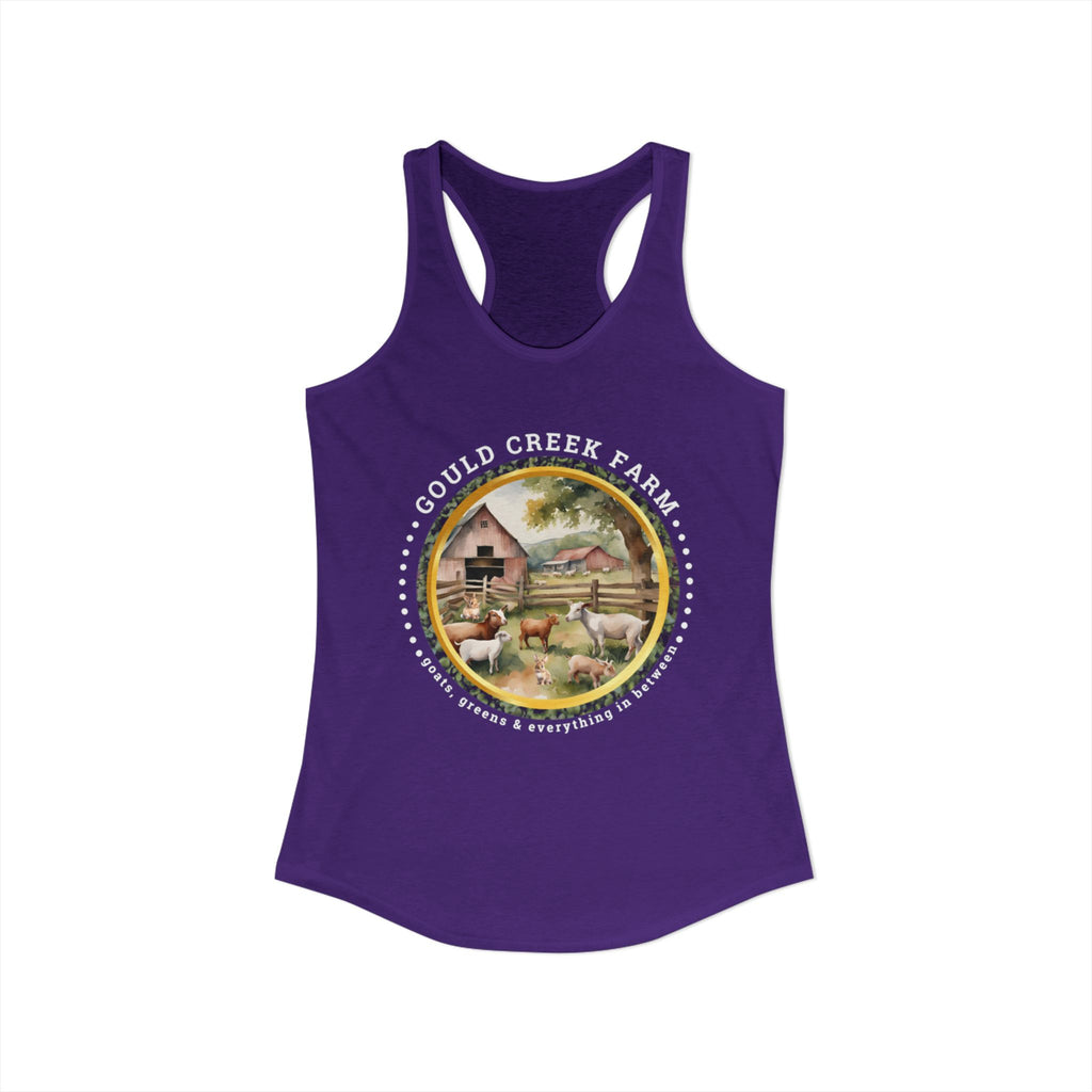 Women's Ideal Racerback Tank Gould creek farm