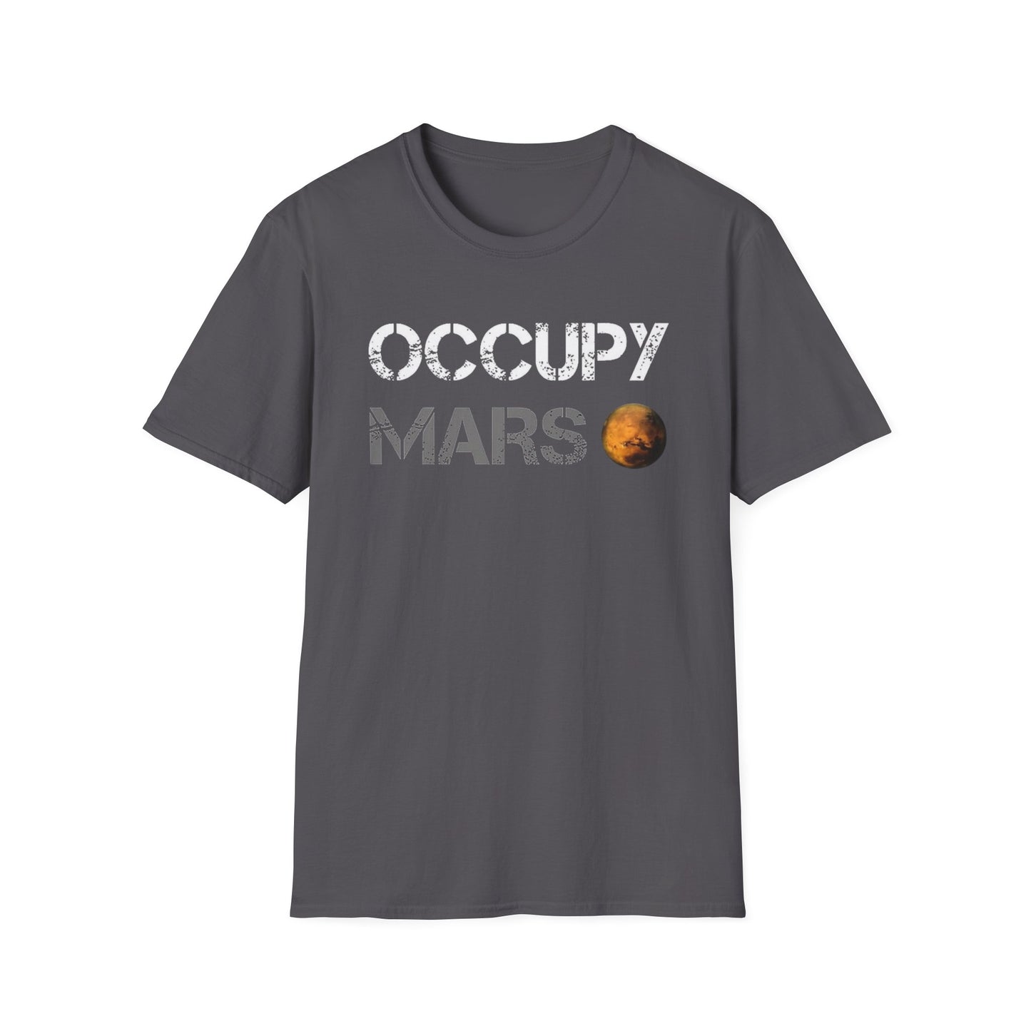Occupy Mars Unisex Softstyle T-Shirt - Space Enthusiast Tee