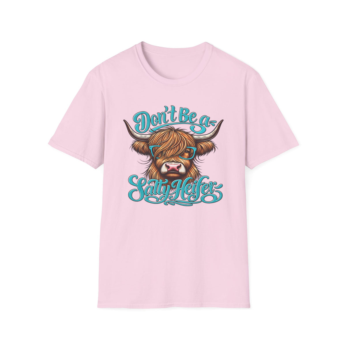 Don’t Be a Salty Heifer – Funny Highland Cow Graphic Tee