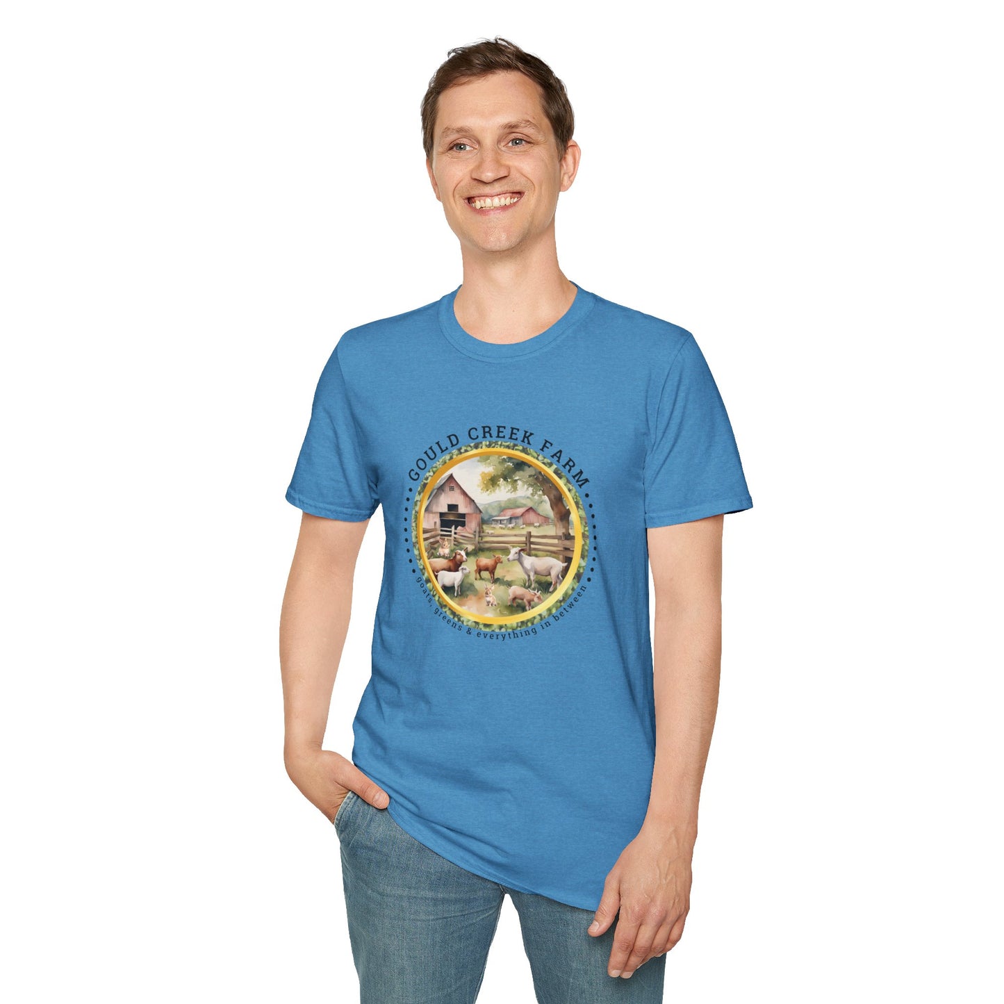 Gould Creek Farm Unisex Softstyle T-Shirt - Cozy Farmhouse Graphic Tee
