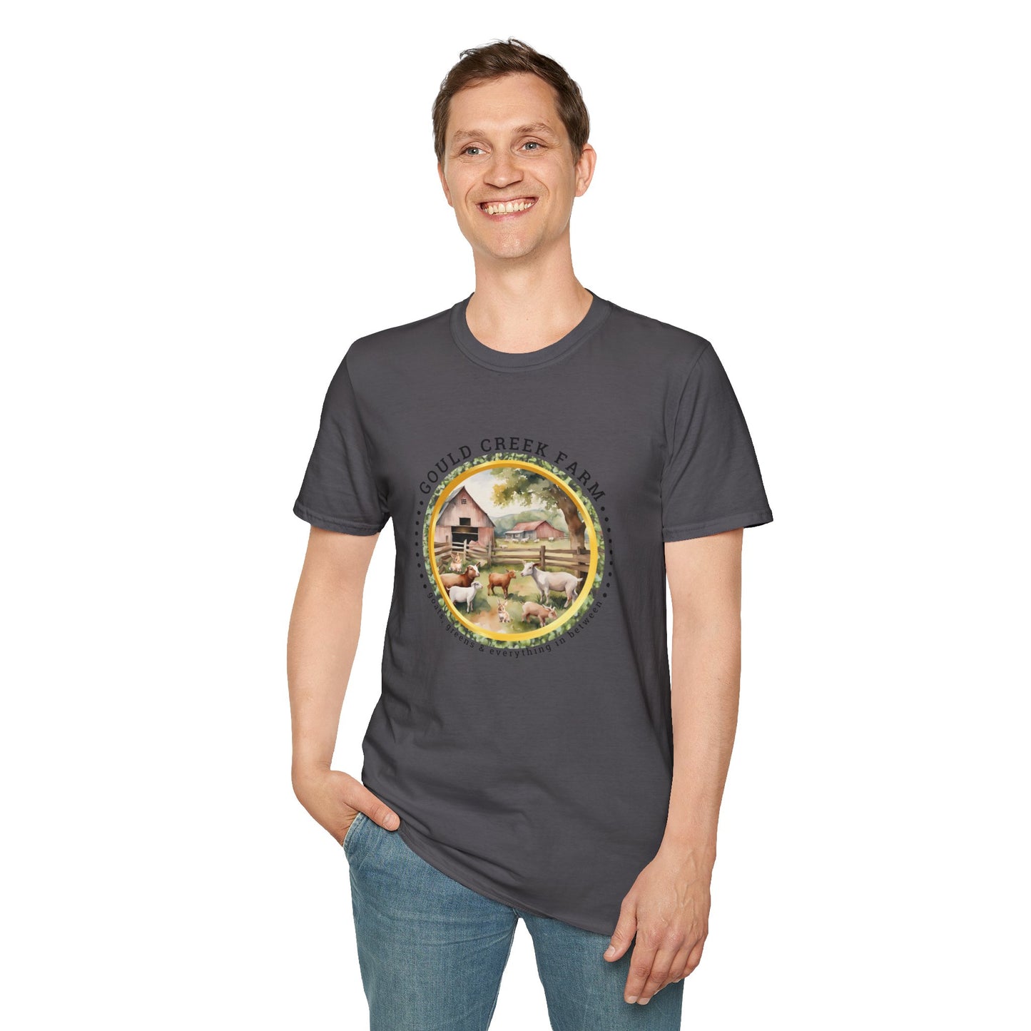 Gould Creek Farm Unisex Softstyle T-Shirt - Cozy Farmhouse Graphic Tee