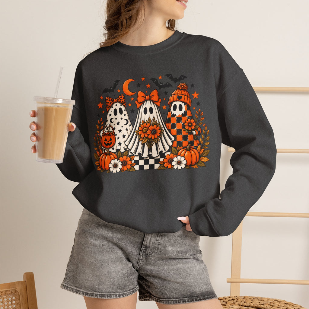 Cute Halloween Ghosts Crewneck Sweatshirt