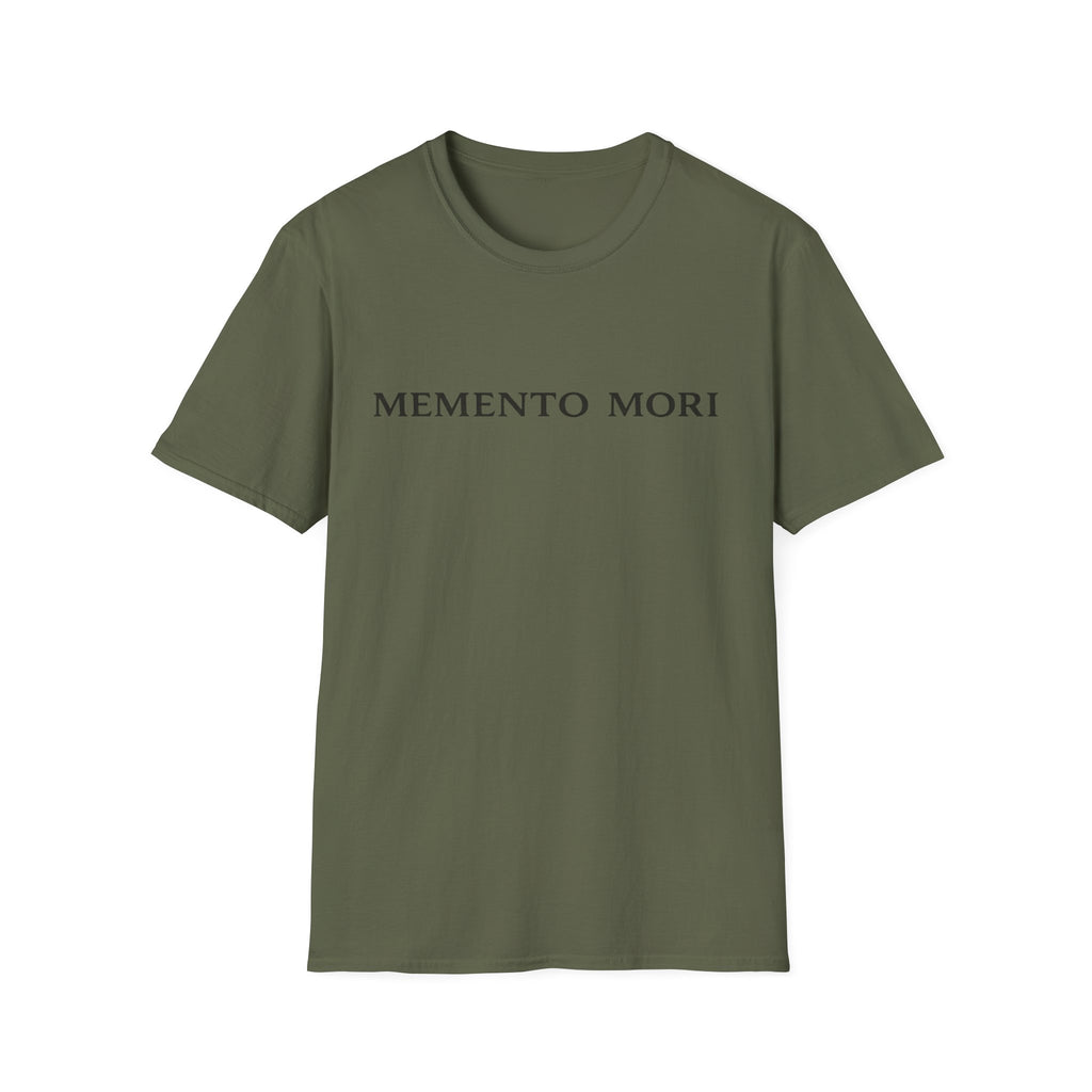 Memento Mori T-Shirt — Minimalist Latin Remembrance Tee