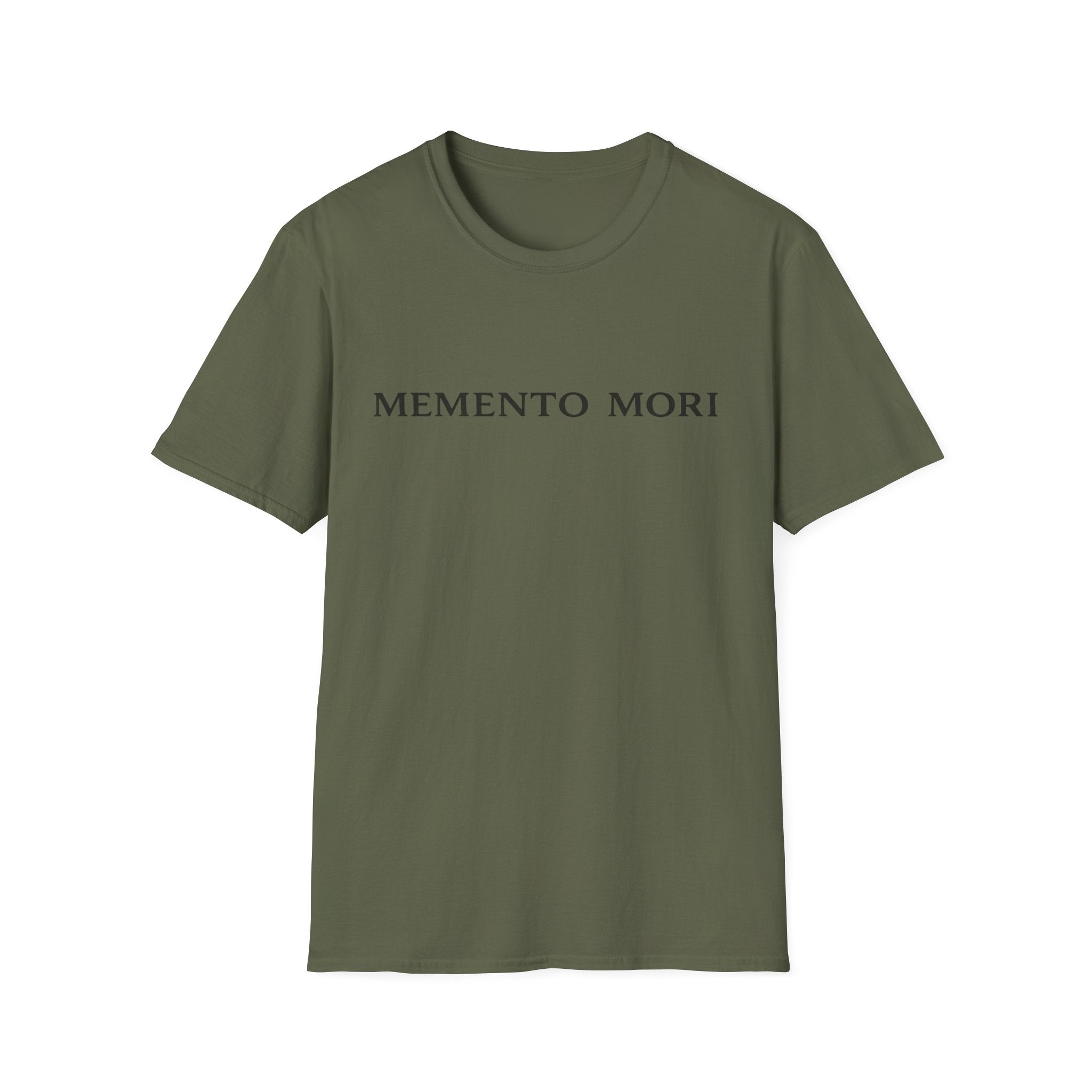 Memento Mori T-Shirt — Minimalist Latin Remembrance Tee