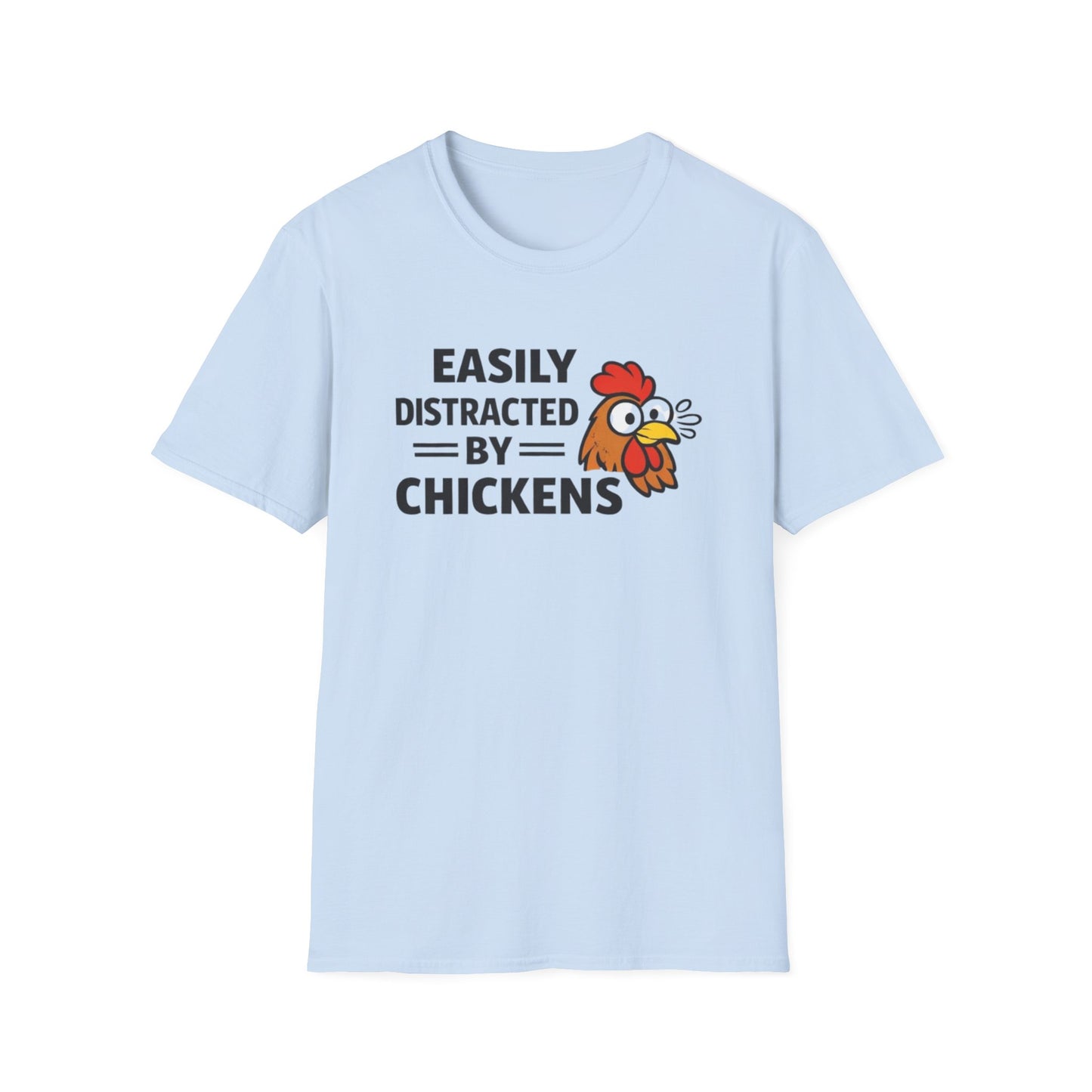 Easily Distracted by Chickens T-Shirt