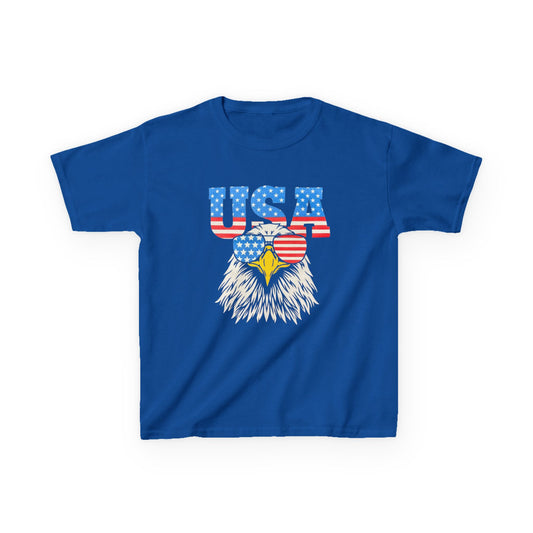 Patriotic Kids Tee, USA Eagle T-Shirt, Children’s Independence Day Shirt, 4th of July Kid's Outfit, American Pride Apparel