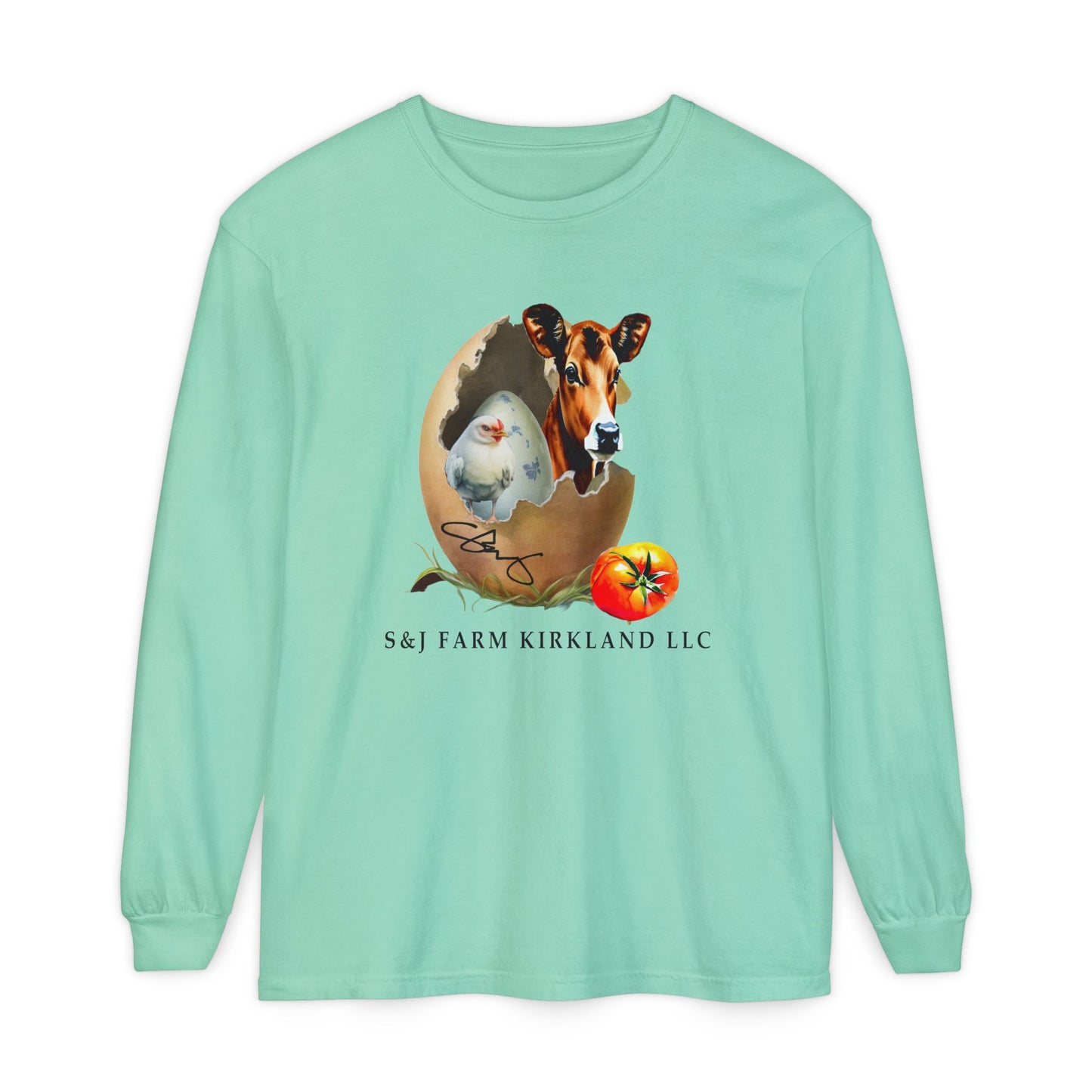 S&J Farm Kirkland LLC - Unisex Garment-dyed Long Sleeve T-Shirt