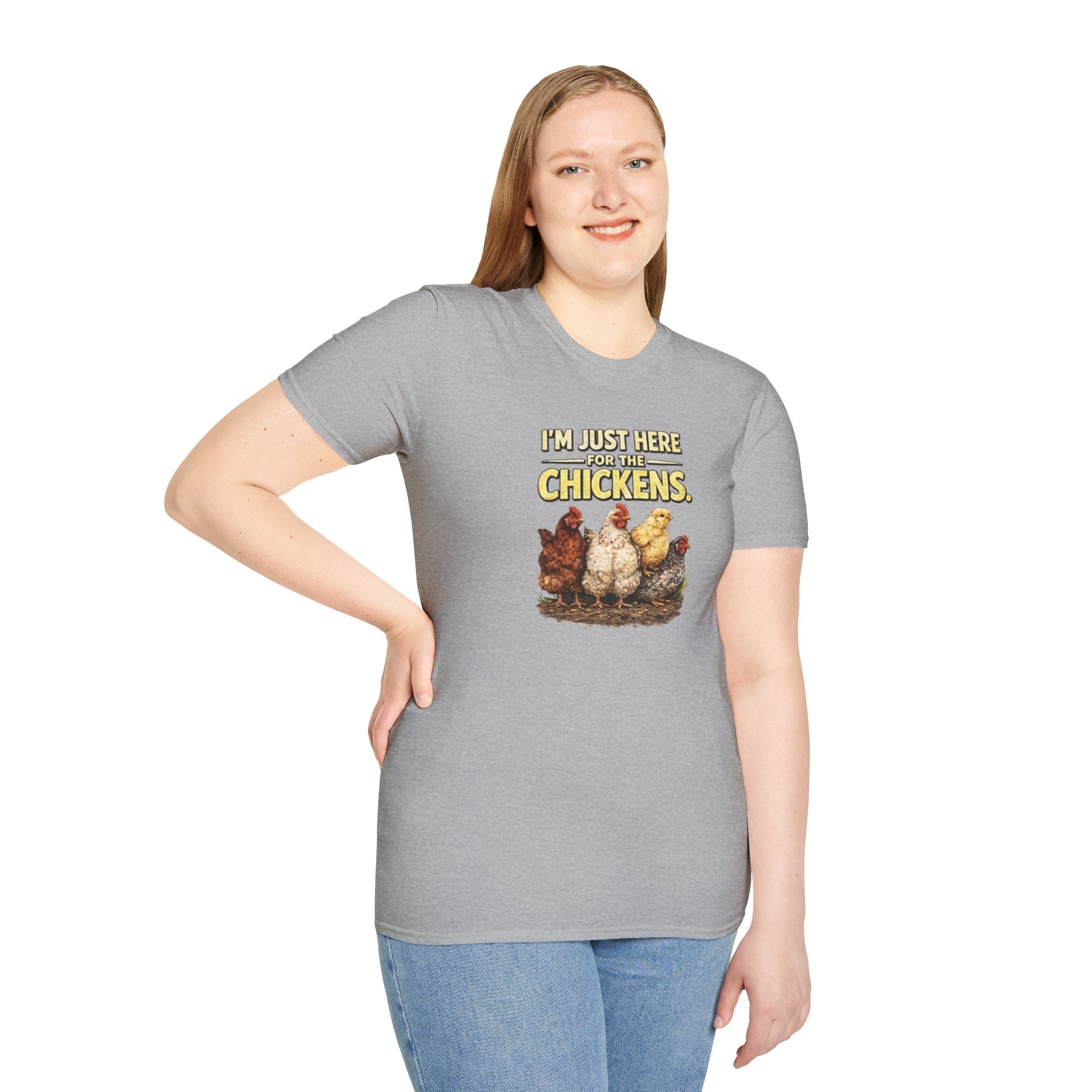 I’m Just Here For The Chickens T-Shirt — Chicken Lover Tee