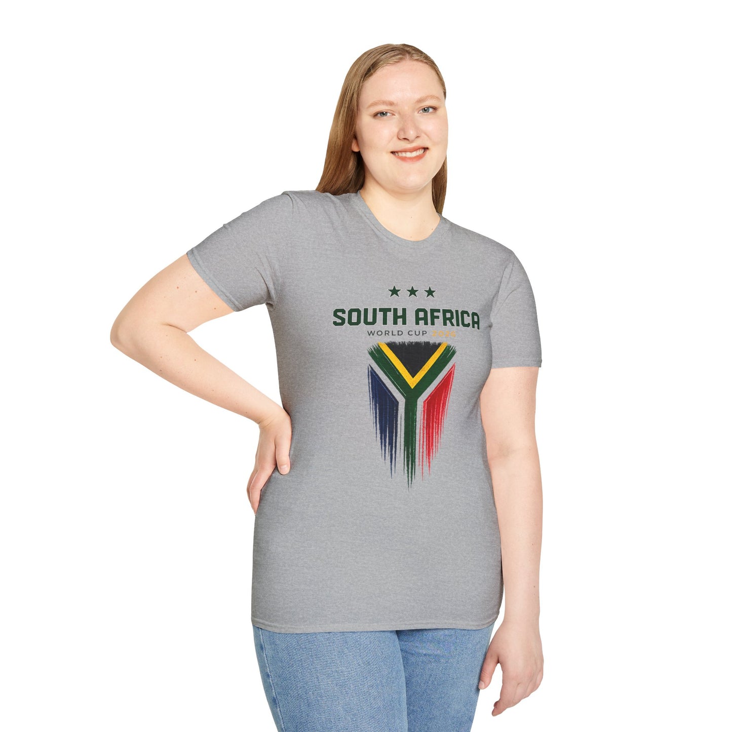 South Africa World Cup T-Shirt — Distressed Flag Soccer Fan Tee
