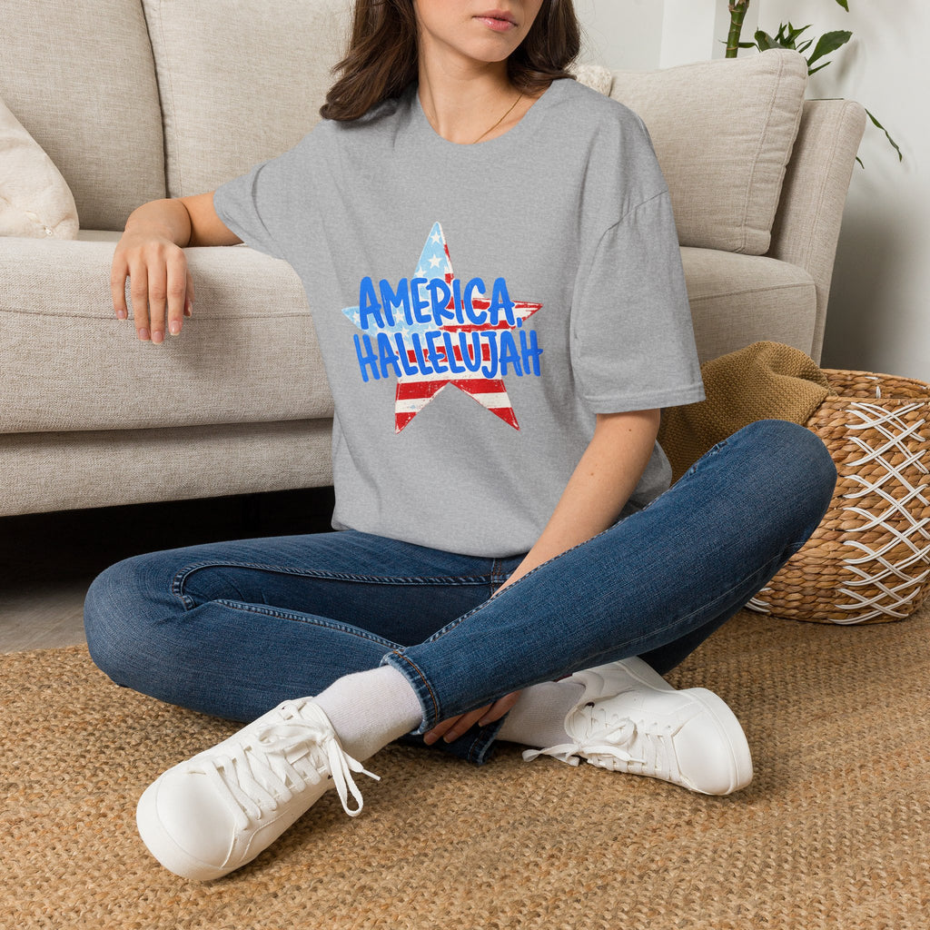America Hallelujah T-Shirt — Patriotic Star Tee