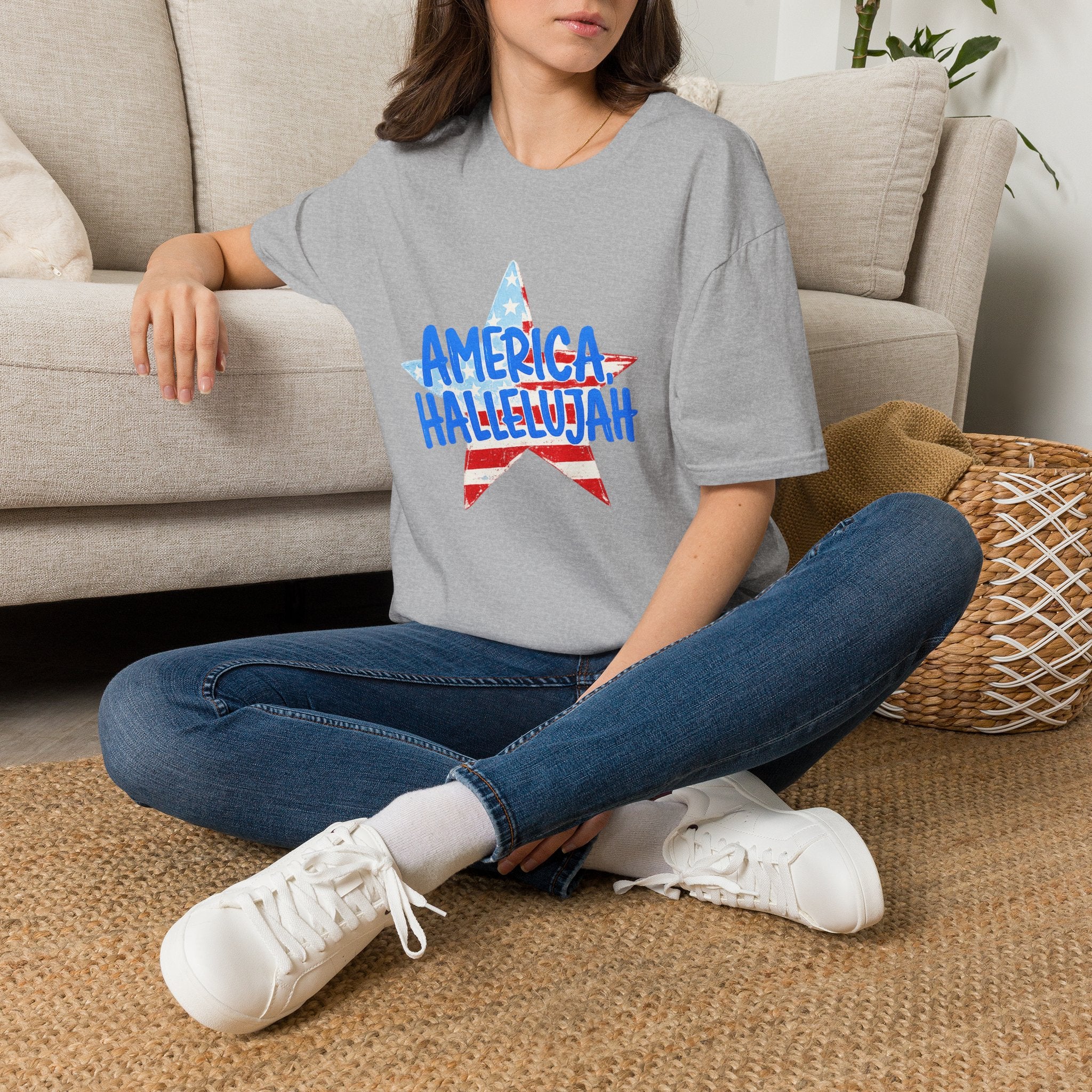 America Hallelujah T-Shirt — Patriotic Star Tee