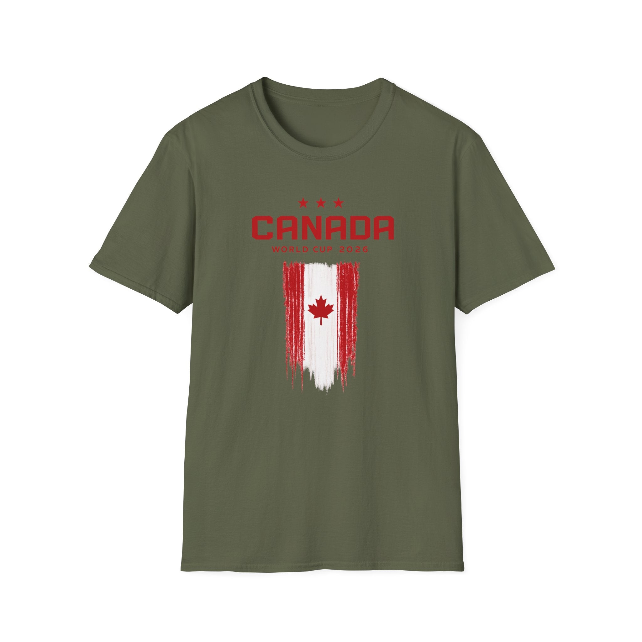 Canada World Cup 2026 T‑Shirt – Distressed Maple Flag Soccer Fan Tee