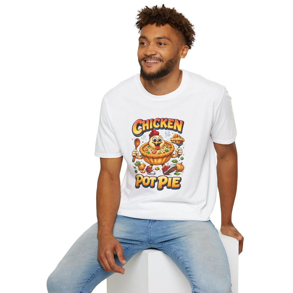 Comical Chicken Pot Pie T-Shirt — Funny Pie Lover Graphic Tee