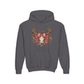Wildflower Deer Skull Antlers Youth Hoodie