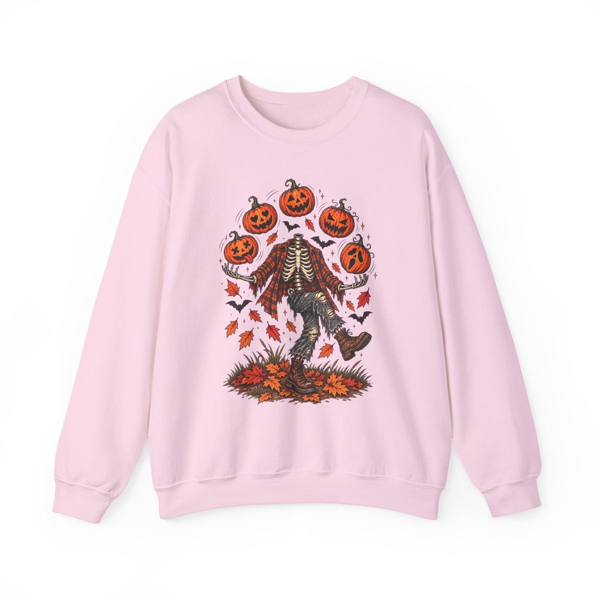 Headless Harvest – Juggling Pumpkins Halloween Sweatshirt 🎃💀