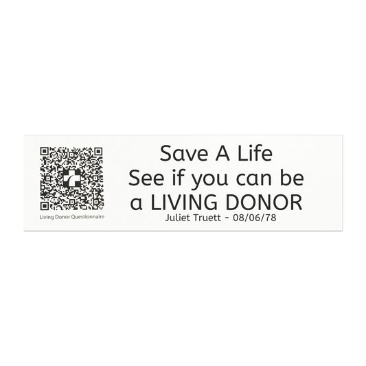 Living Donor Awareness Car Magnet