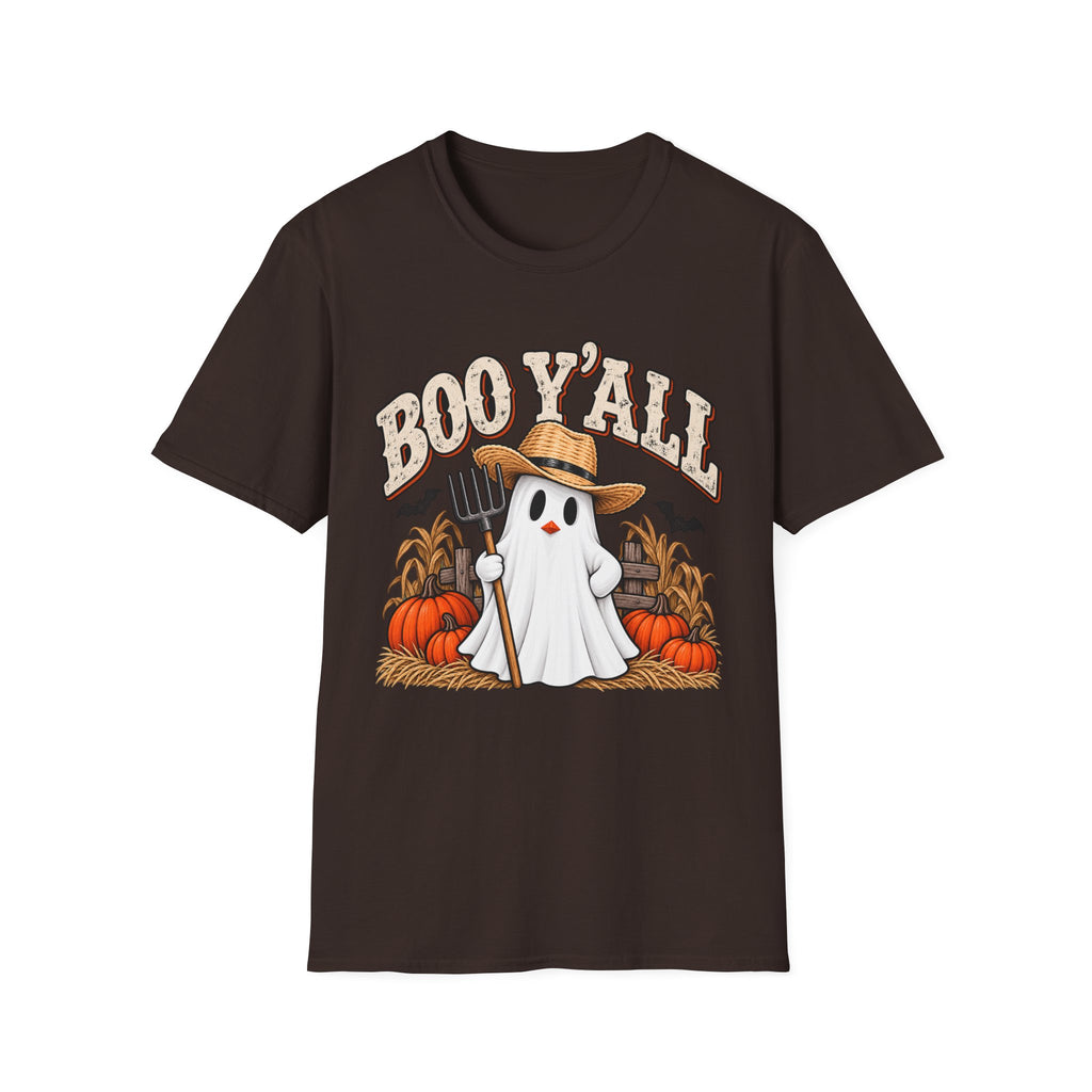 Boo Y’all – Farm Ghost Halloween Tee 👻🎃
