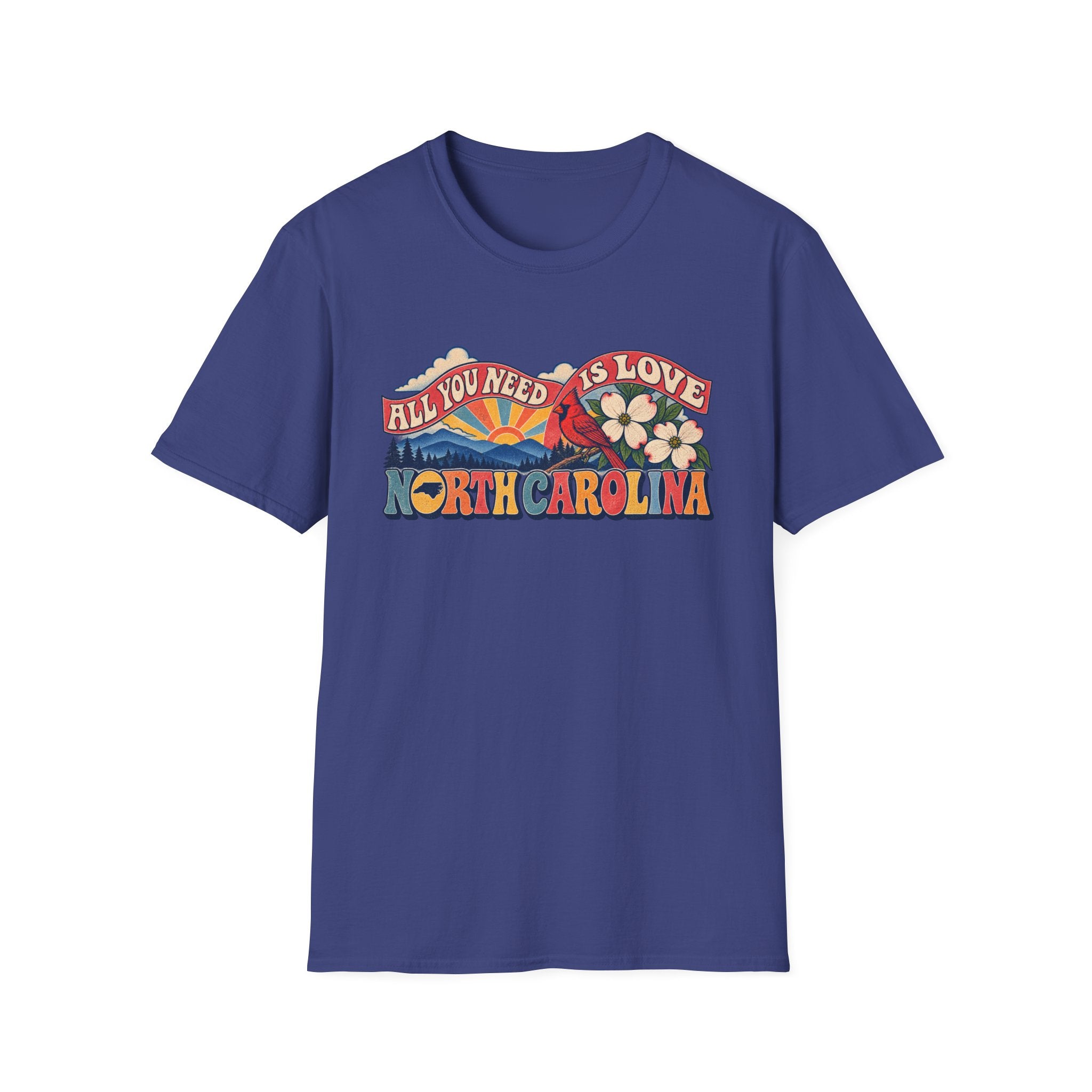 North Carolina Retro 'All You Need Is Love' T-Shirt