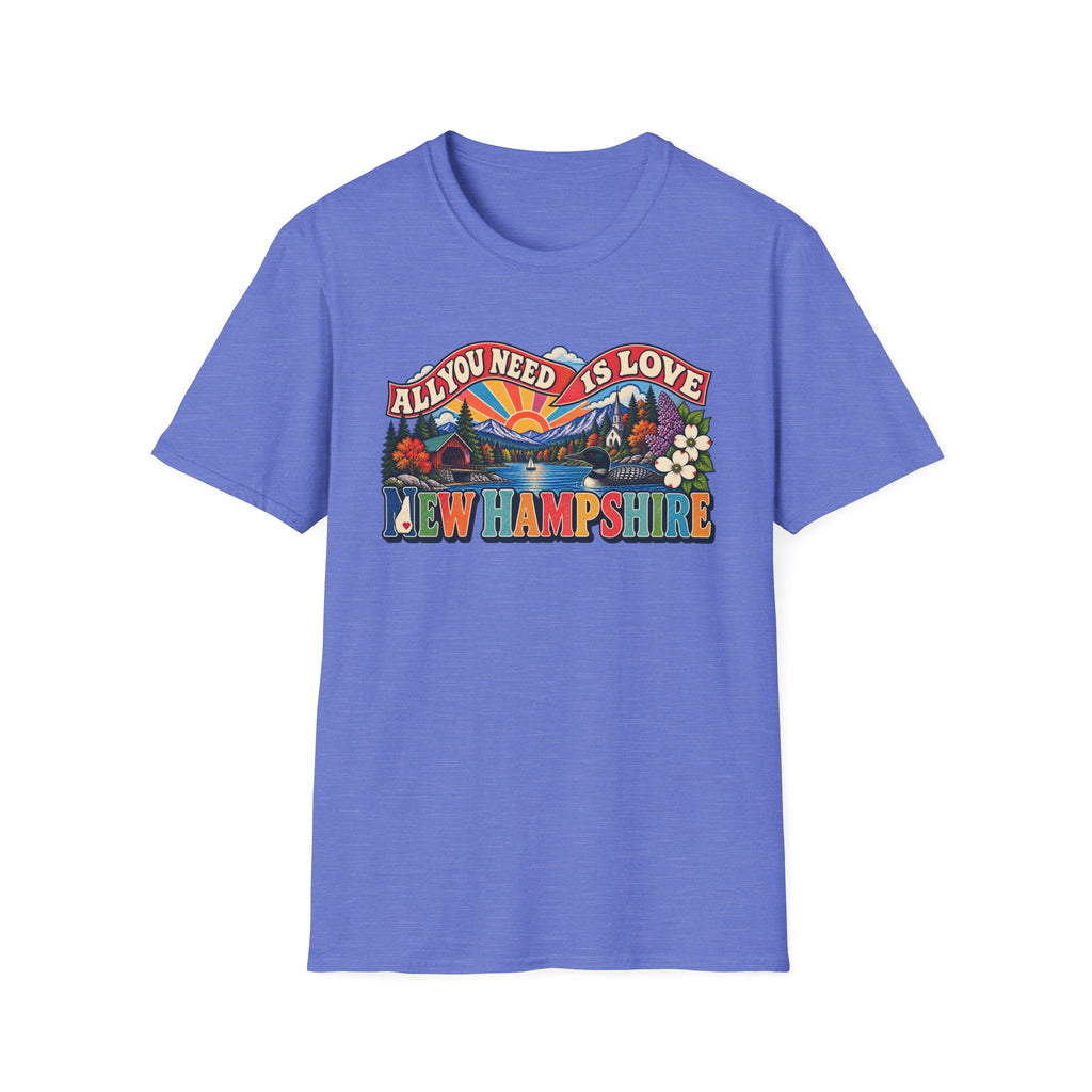 New Hampshire Retro 'All You Need Is Love' T-Shirt