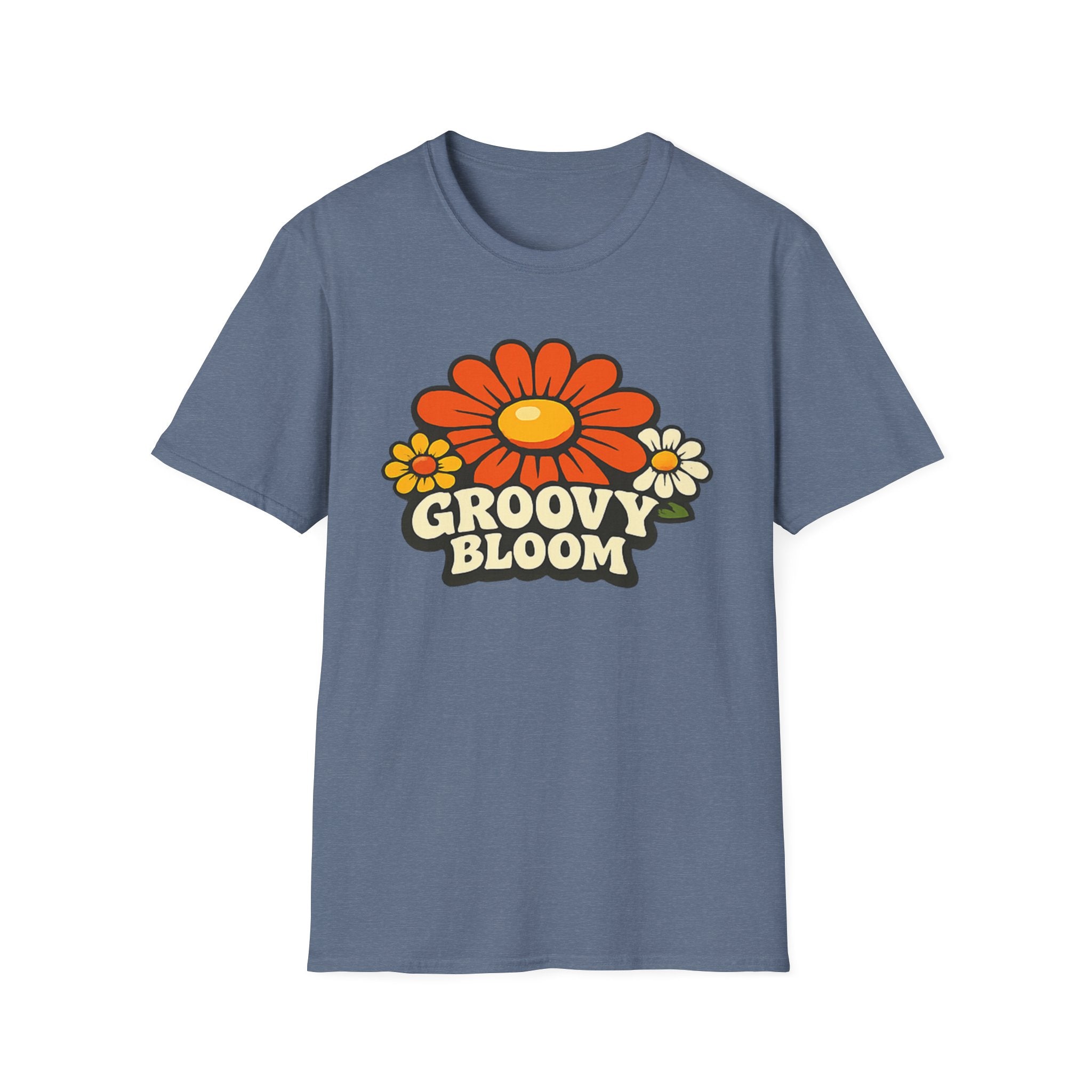 Groovy 70s Bloom T-Shirt — Retro Floral Vintage Vibe