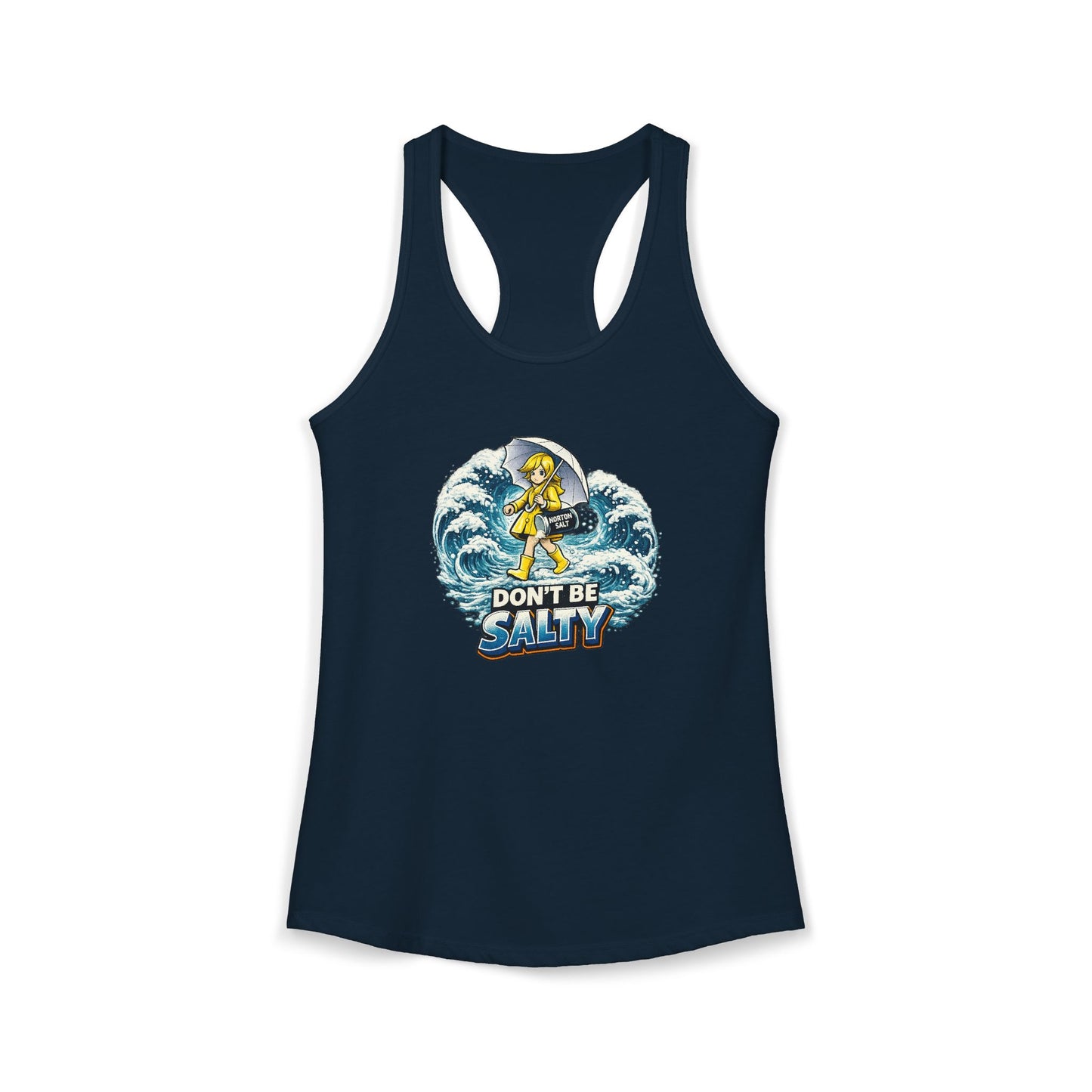 Don’t Be Salty Racerback Tank — Women's Beachy Summer Workout Top