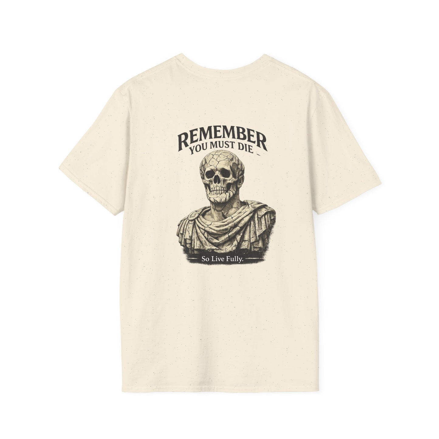 Memento Mori T-Shirt — Minimalist Latin Remembrance Tee