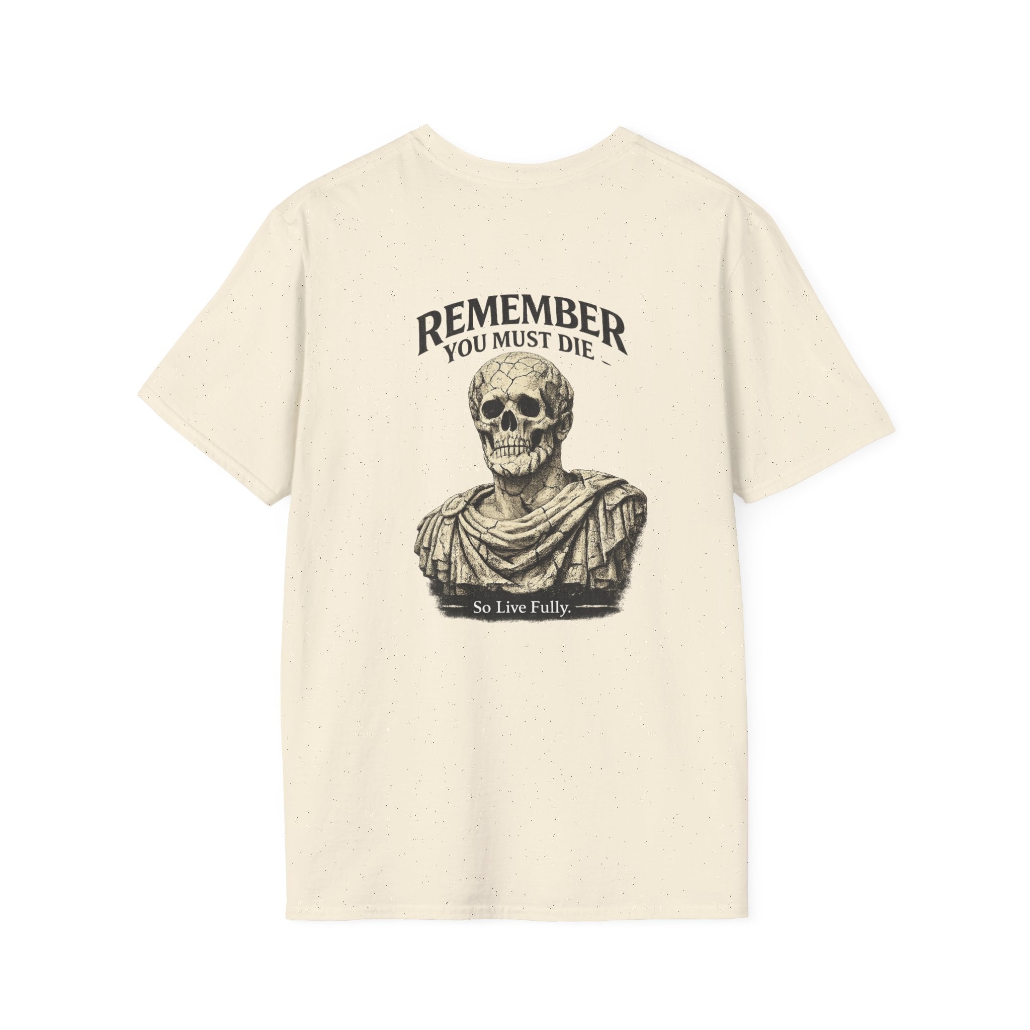 Memento Mori T-Shirt — Minimalist Latin Remembrance Tee