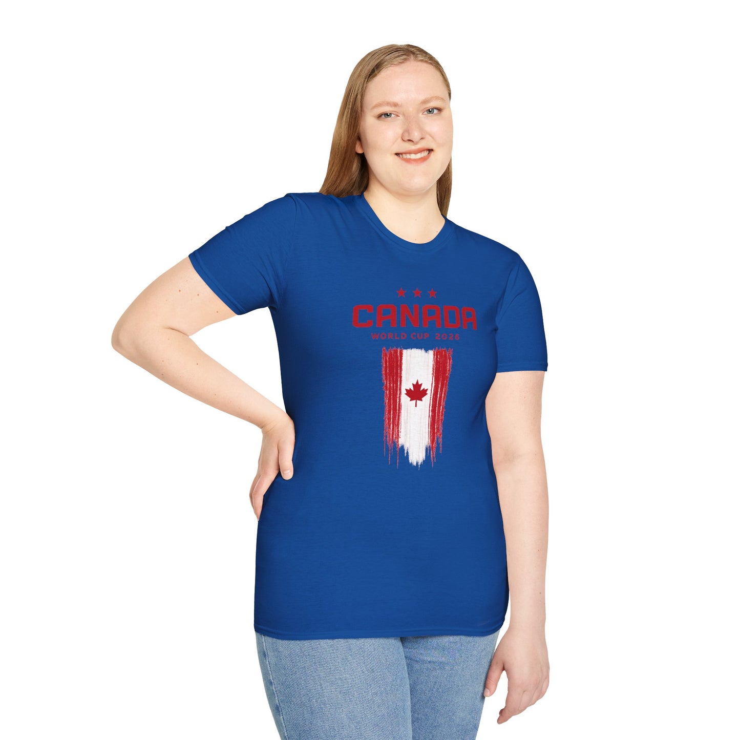 Canada World Cup 2026 T‑Shirt – Distressed Maple Flag Soccer Fan Tee
