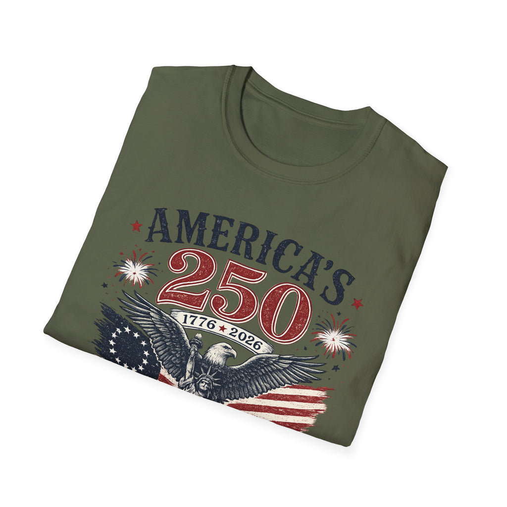 America's 250 Eagle T-Shirt – 1776-2026 Patriotic Fourth of July Shirt