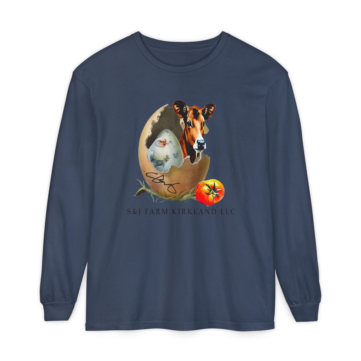 S&J Farm Kirkland LLC - Unisex Garment-dyed Long Sleeve T-Shirt