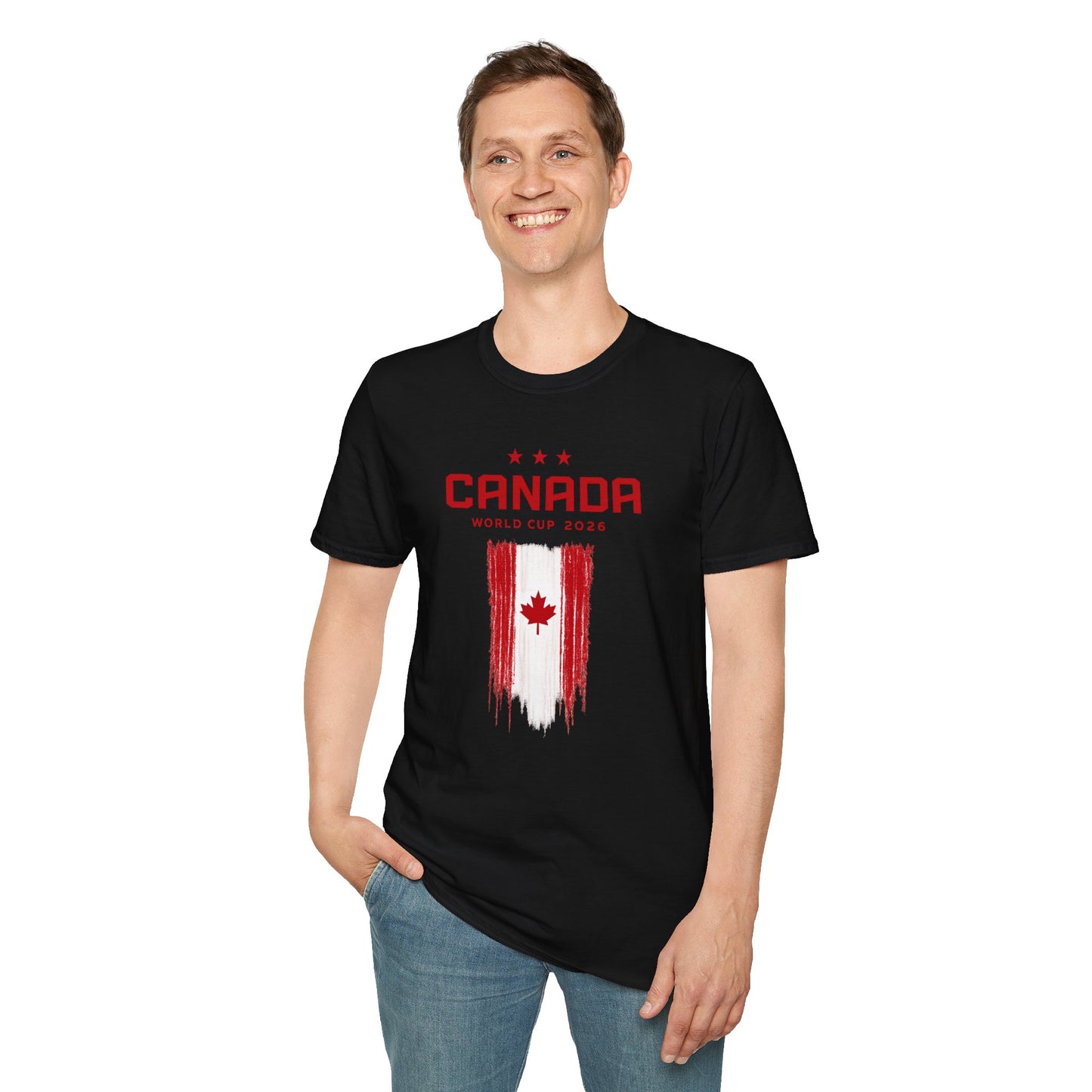 Canada World Cup 2026 T‑Shirt – Distressed Maple Flag Soccer Fan Tee