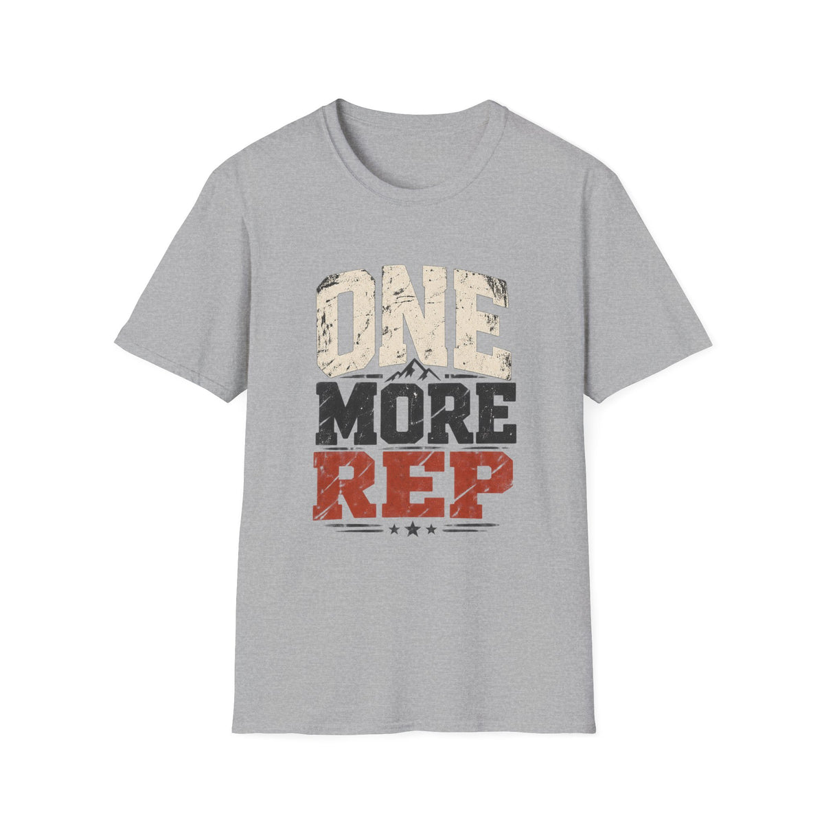 One More Rep – Vintage Workout & Fitness Graphic Tee