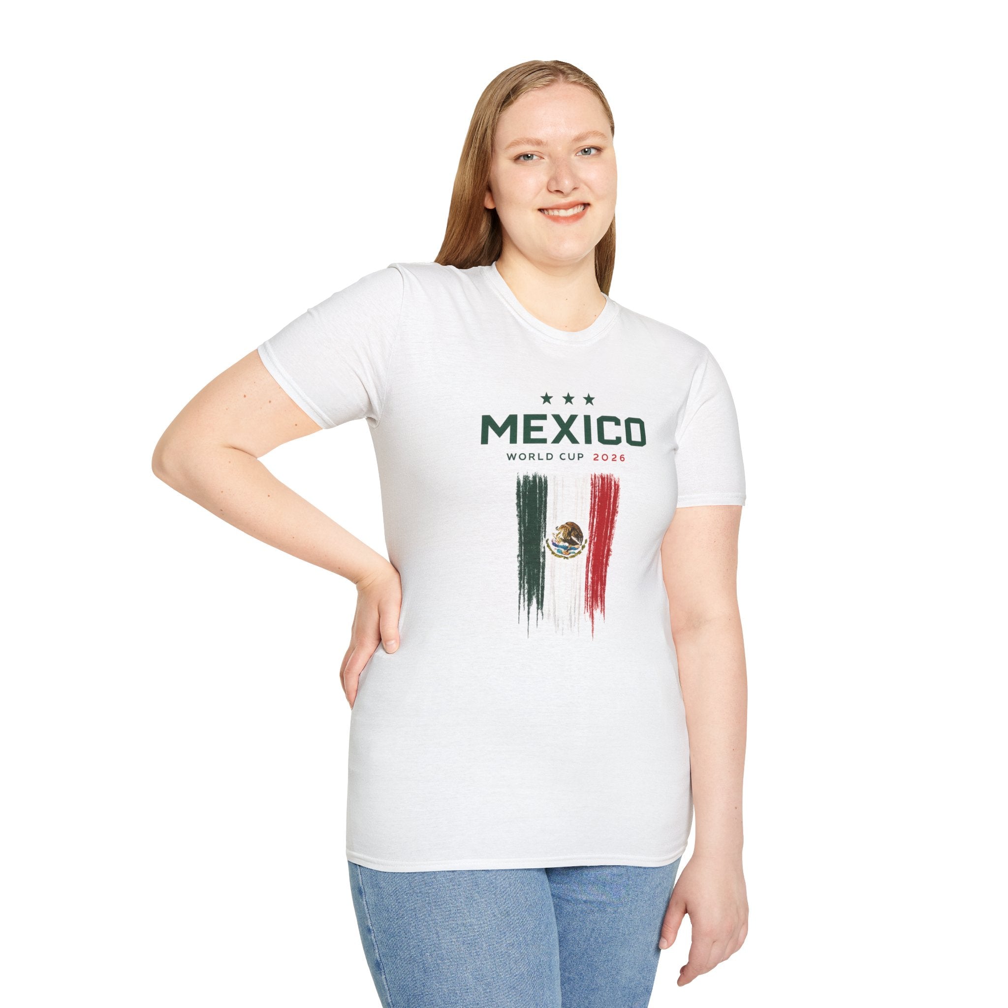 Mexico World Cup 2026 T-Shirt – Distressed Flag Soccer Tee