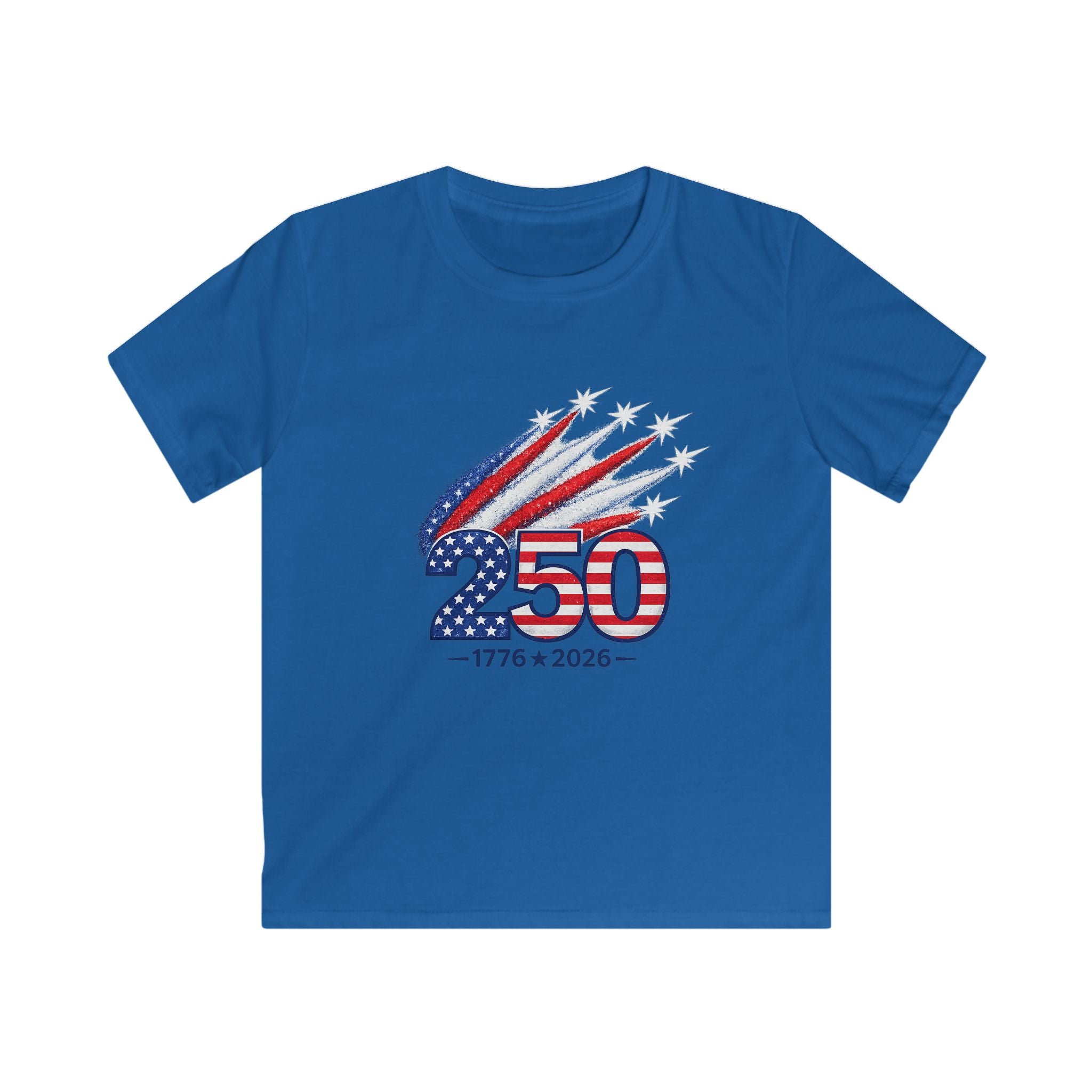 Kids Tee – 250th USA 1776–2026 American Flag Celebration Patriotic Shirt