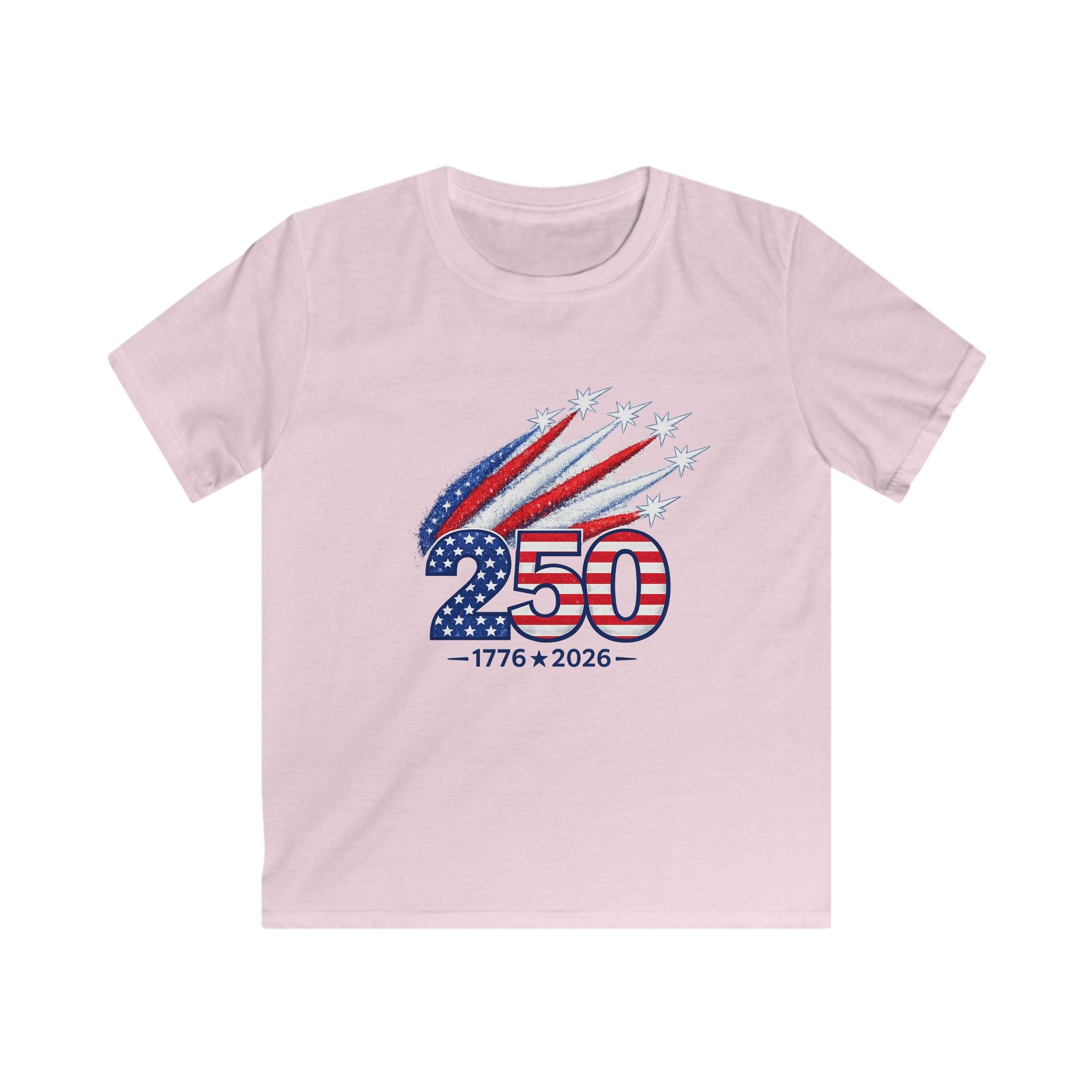 Kids Tee – 250th USA 1776–2026 American Flag Celebration Patriotic Shirt