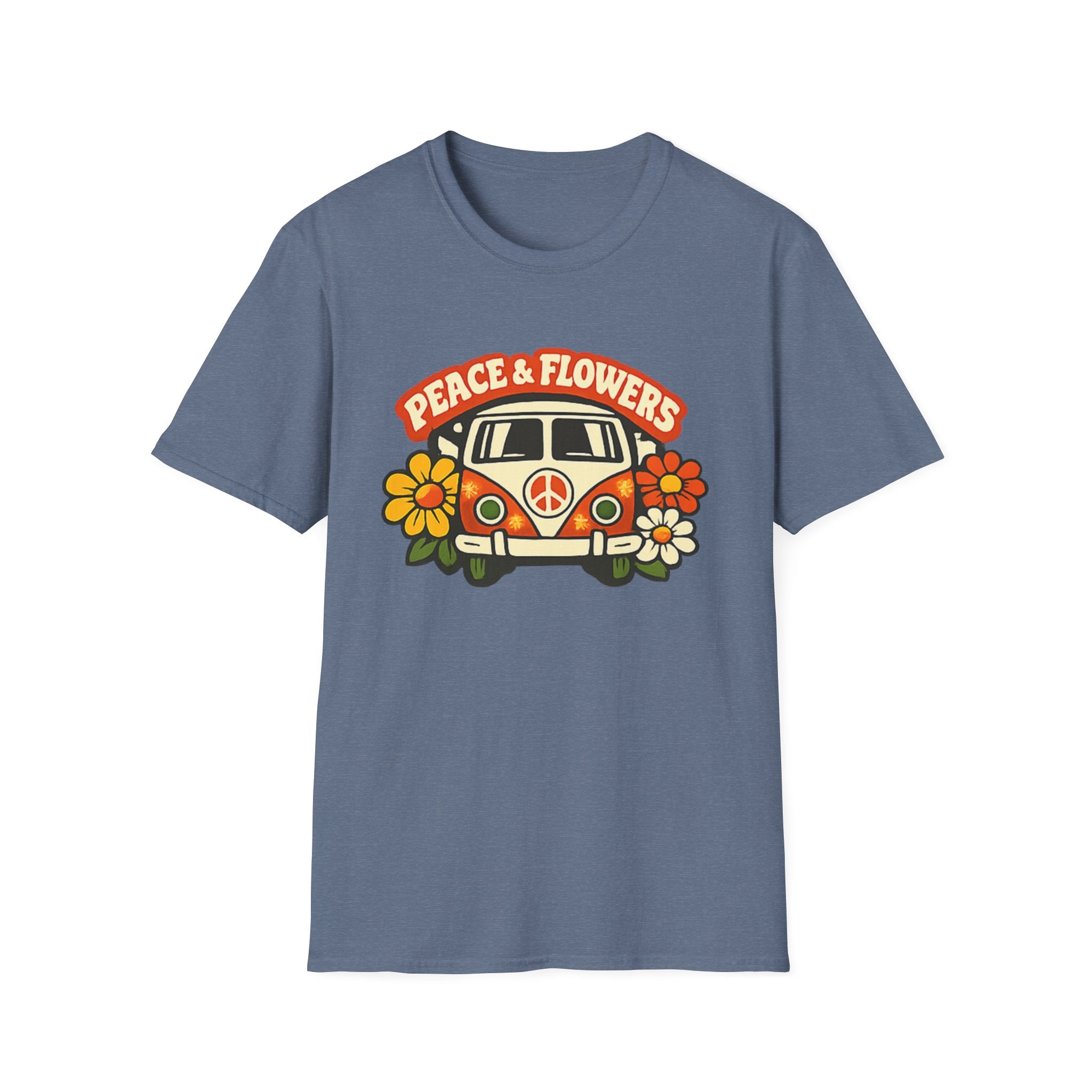 Hippie Van Peace & Flowers T-Shirt